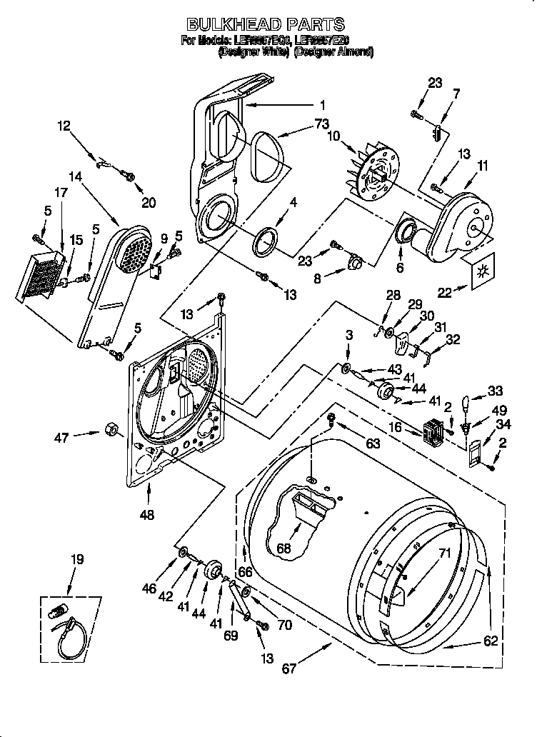 Diagram  U0026 Parts List For Model Ler8857eq0 Whirlpool