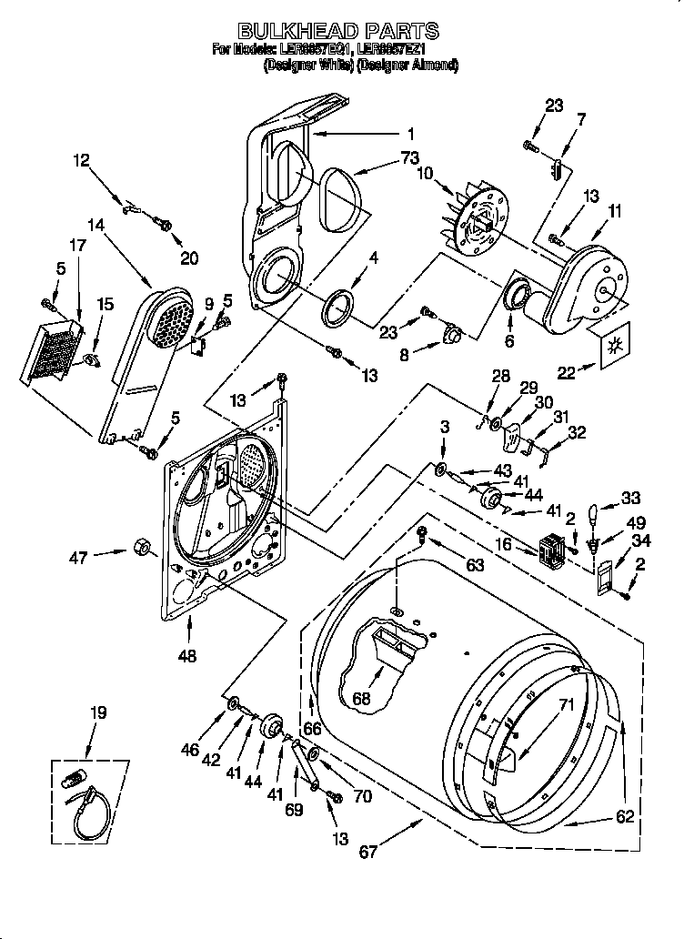 Whirlpool Parts: Whirlpool Duet Dryer Parts List