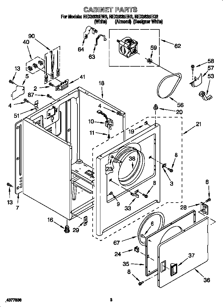 Roper  Electric Dryer  Cabinet