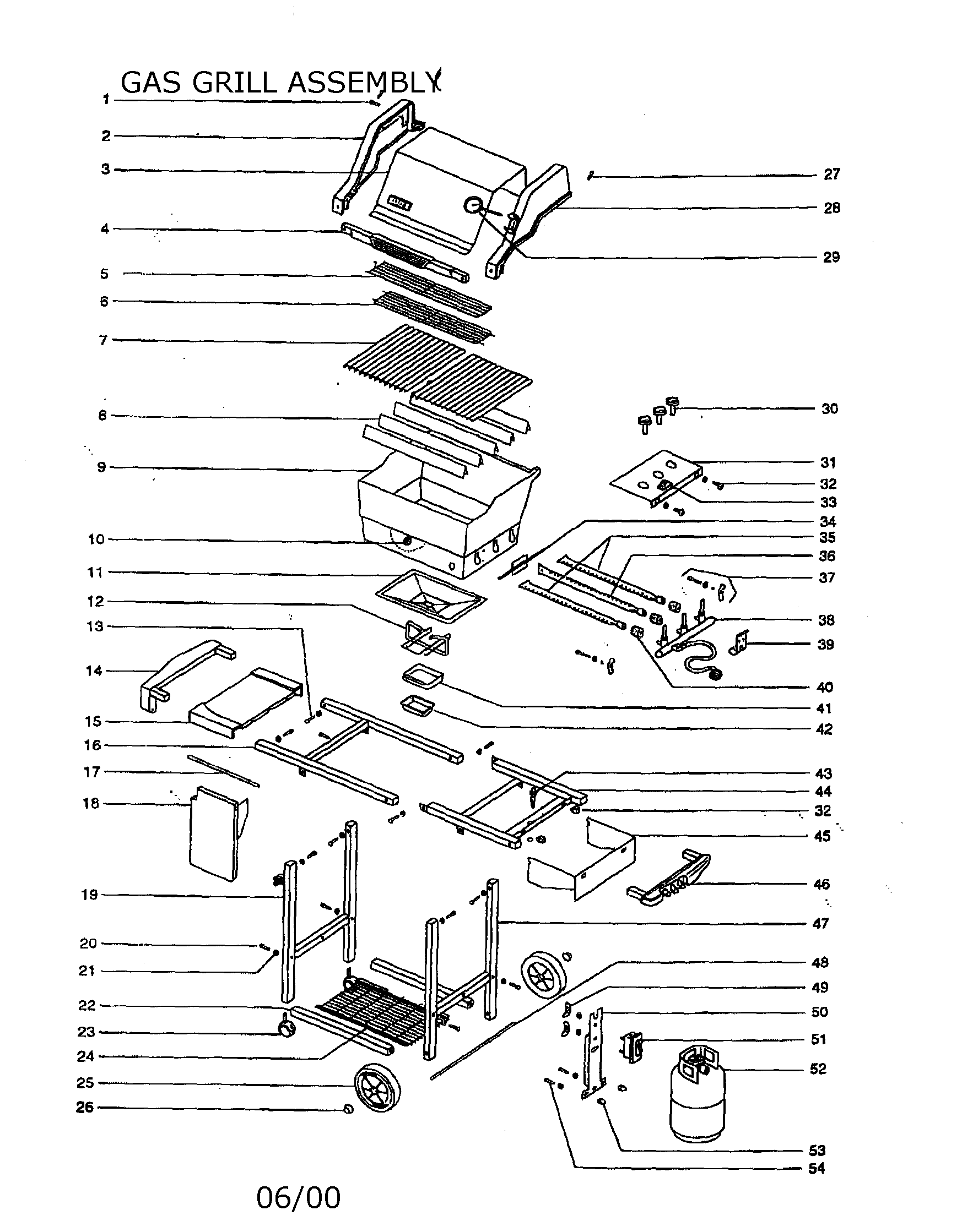 WEBER GAS GRILL Parts Model genesissilverblp Sears PartsDirect