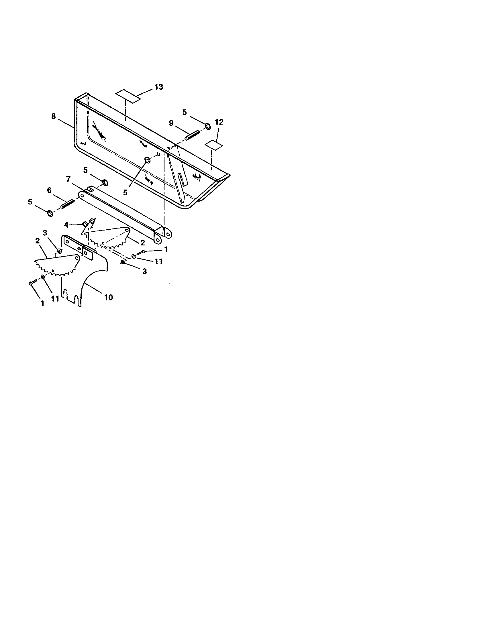 CRAFTSMAN Table saw Blade guard Parts