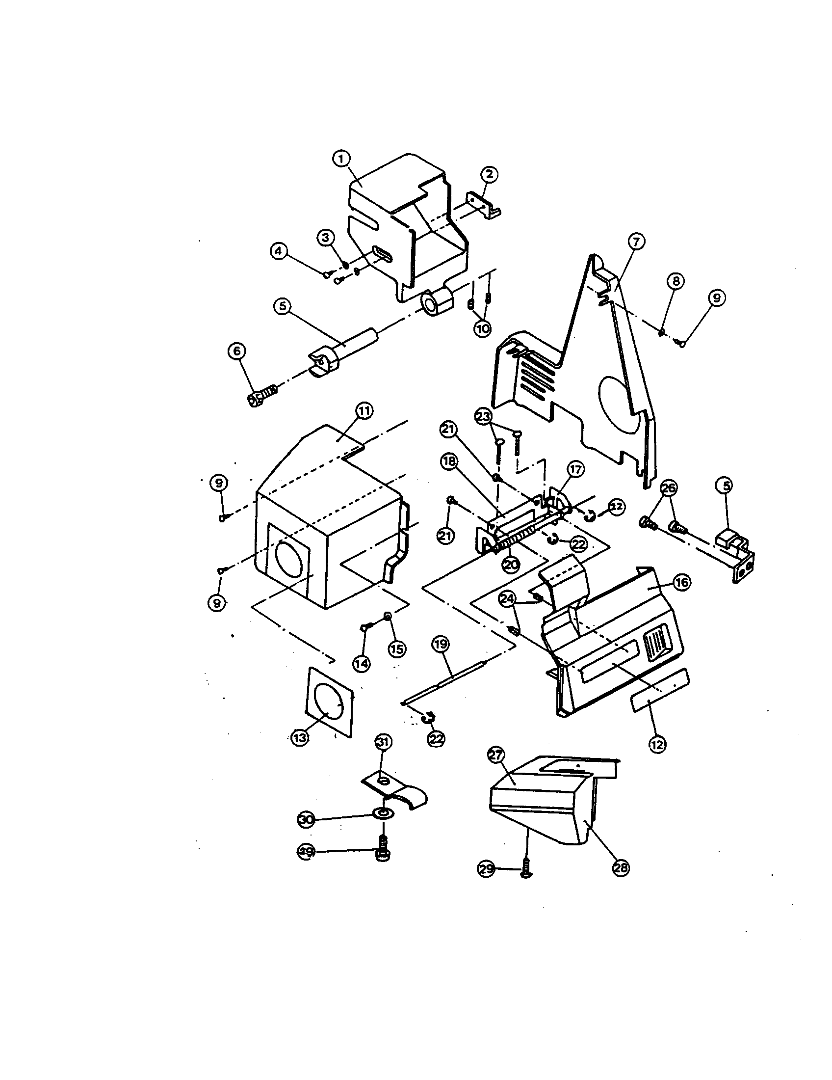 White  Mechanical Sewing   Parts
