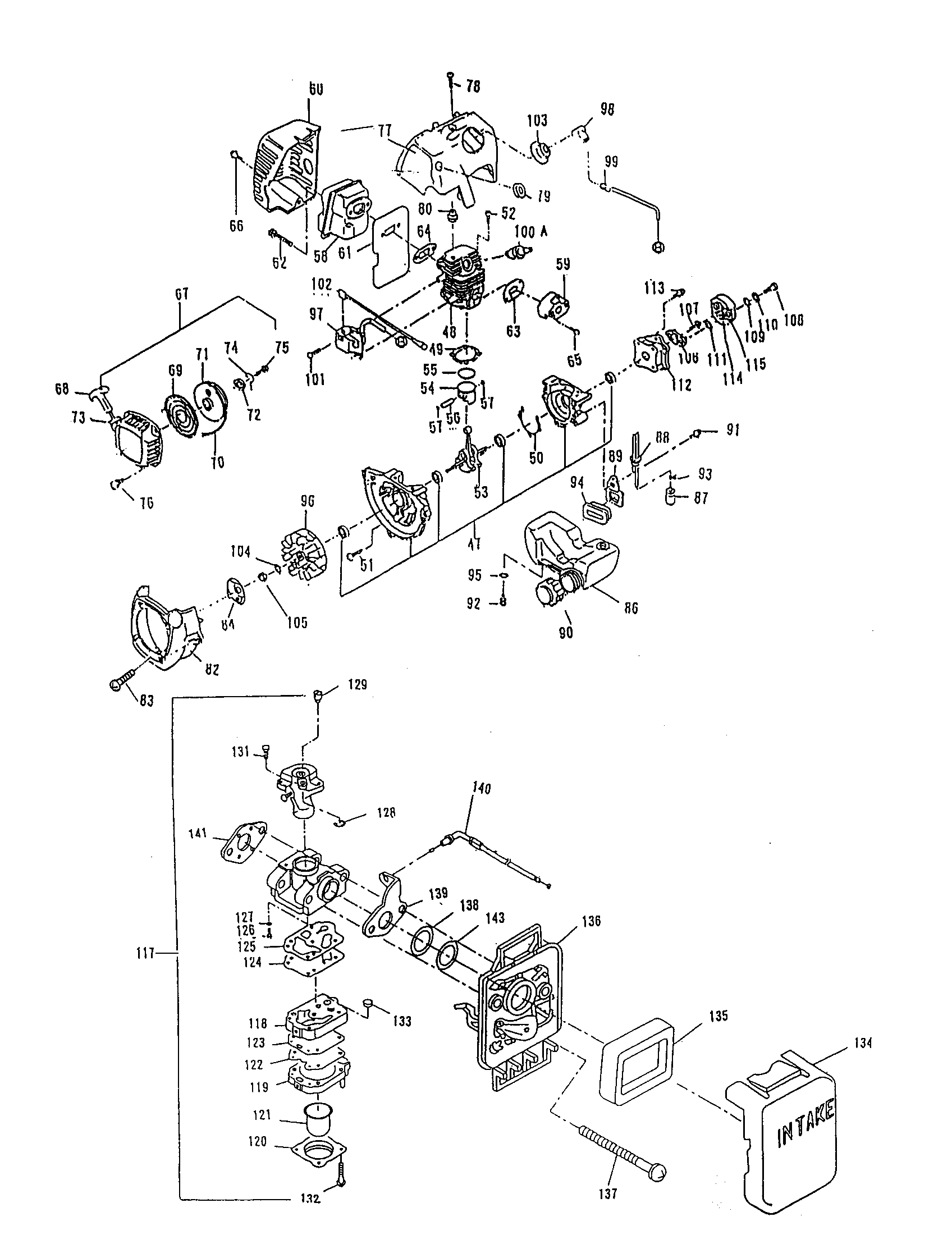 CARBURETOR Diagram & Parts List for Model EH450 MakitaParts GrassLine
