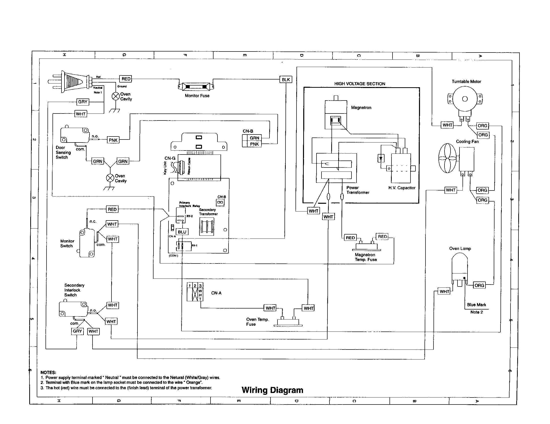 Diagram  Sharp Microwave R 21ltf Wiring Diagram Full