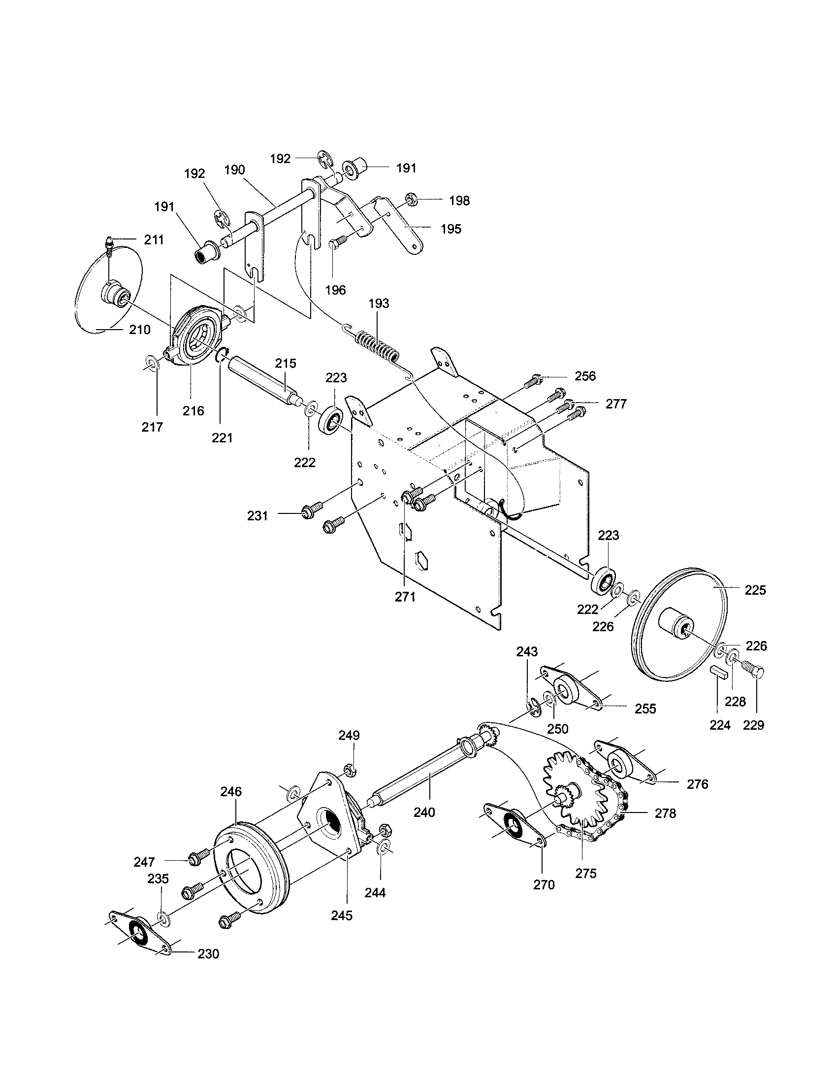 Craftsman  Snow Blower  Drive components