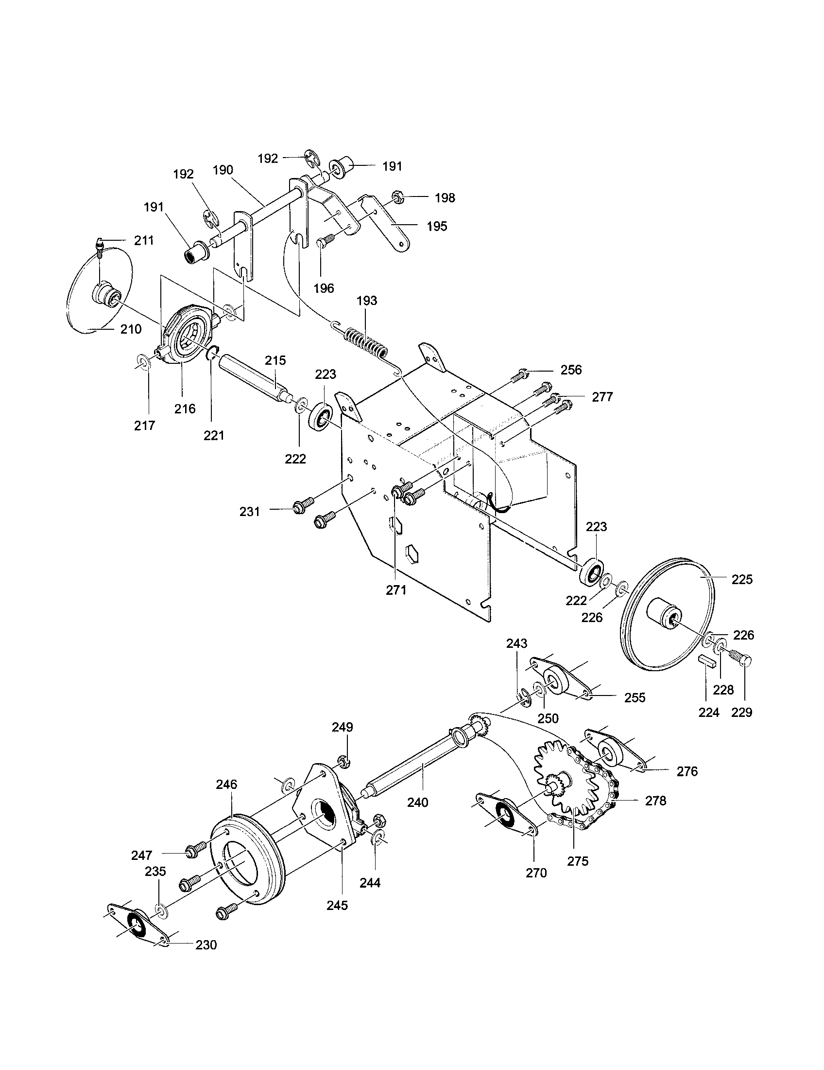 Craftsman  Snow Blower  Drive components