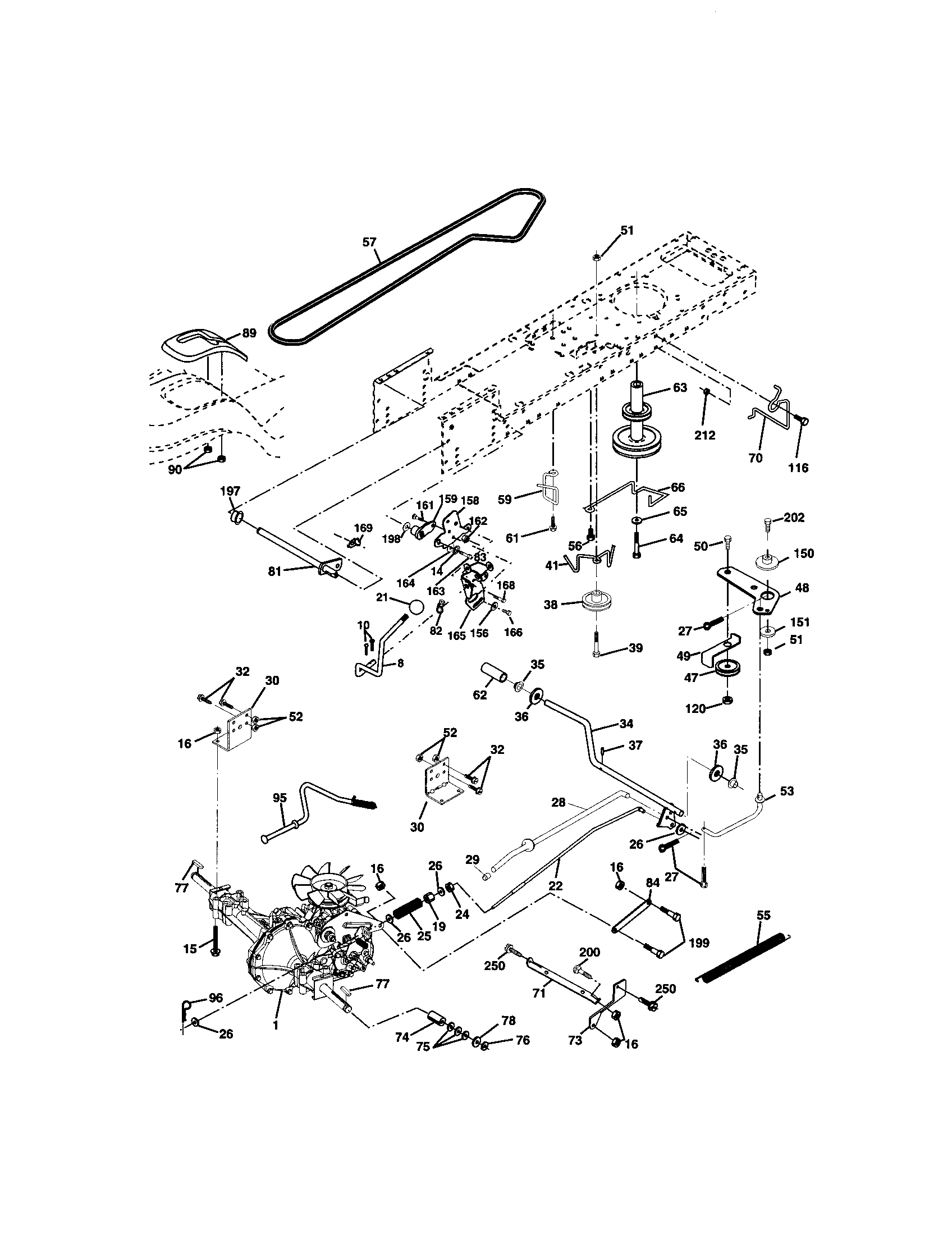 CRAFTSMAN Lawn Tractor Mower deck Parts | Model 917272462