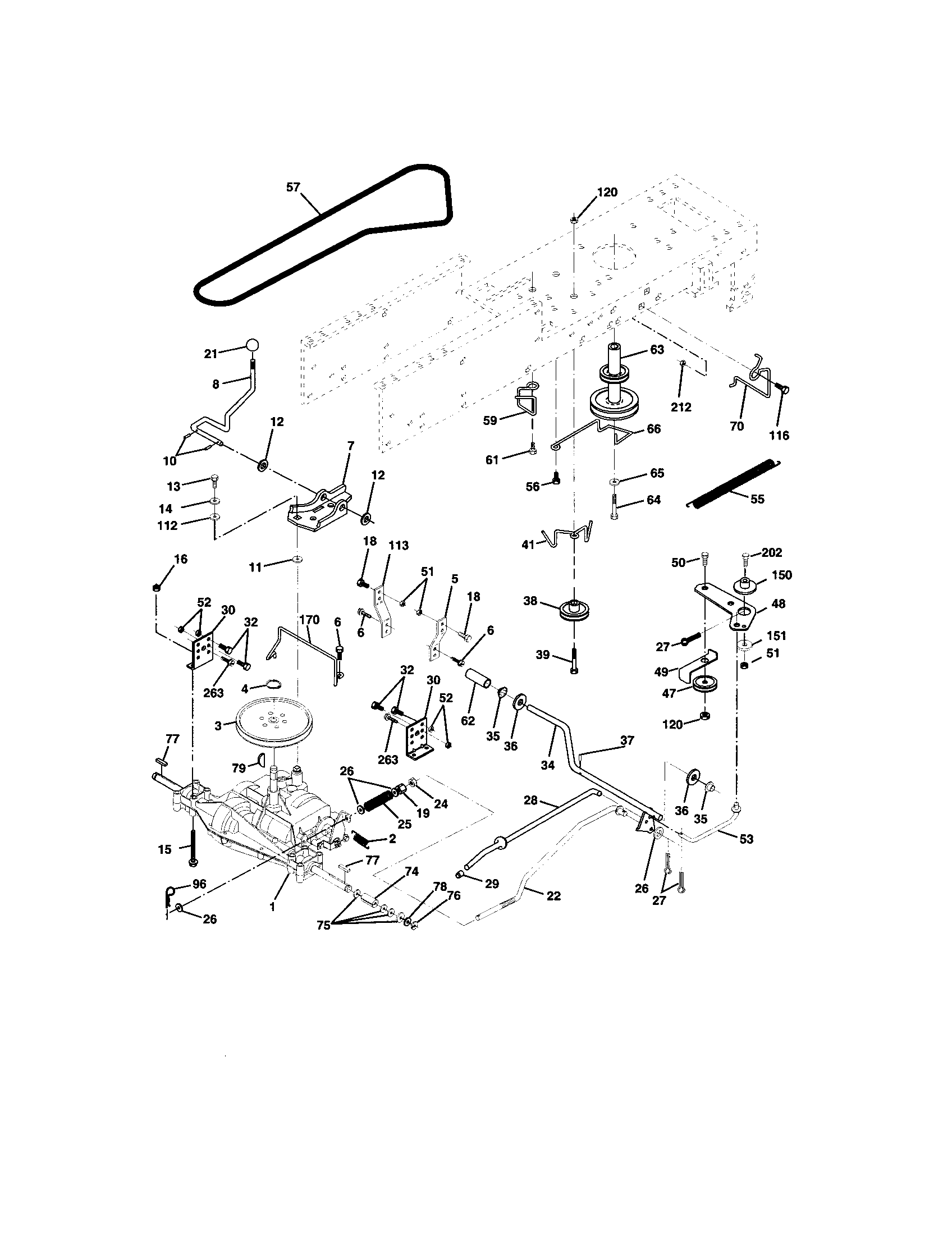 Craftsman Lawn tractor Ground drive Parts