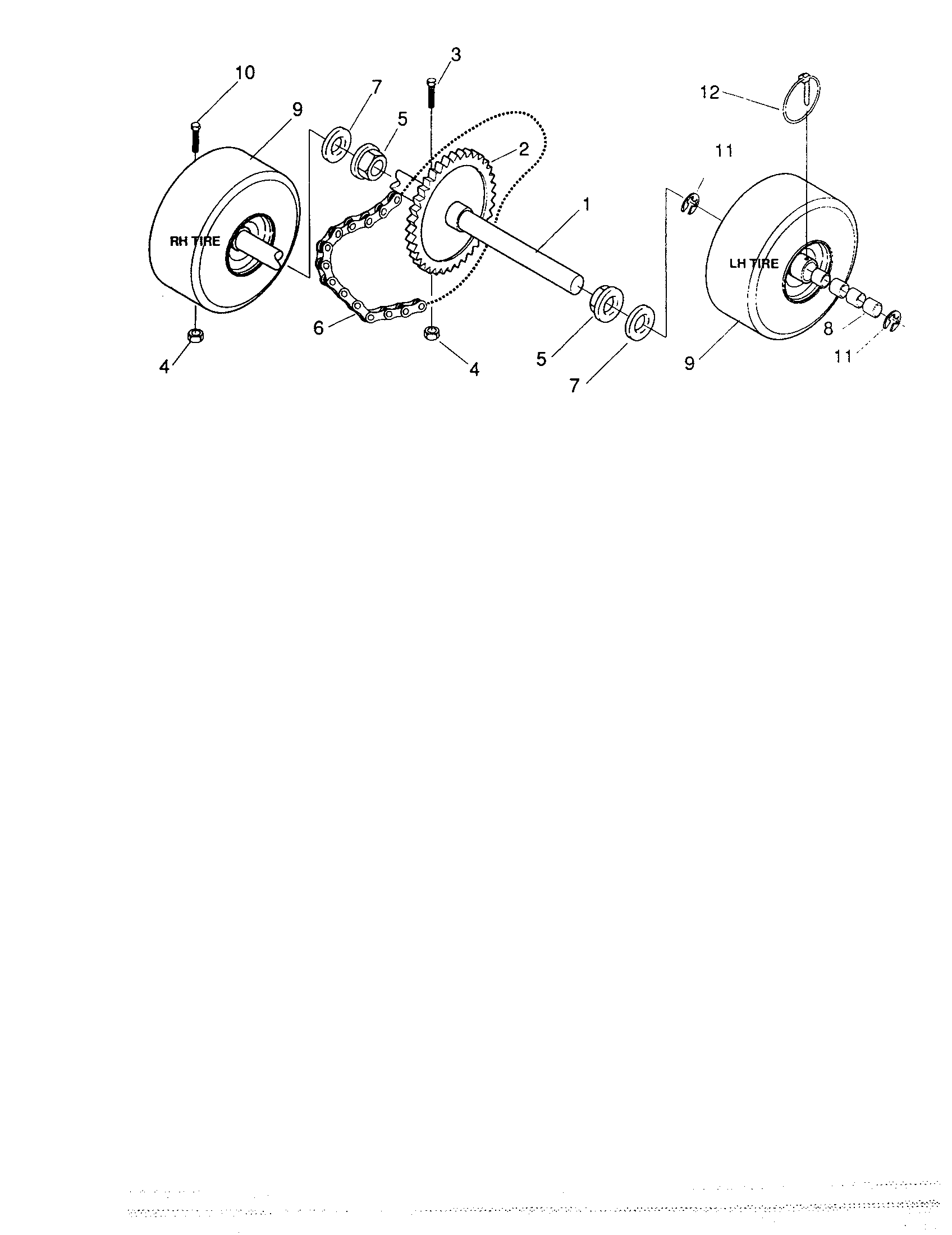 Craftsman Snow thrower Wheel assembly Parts