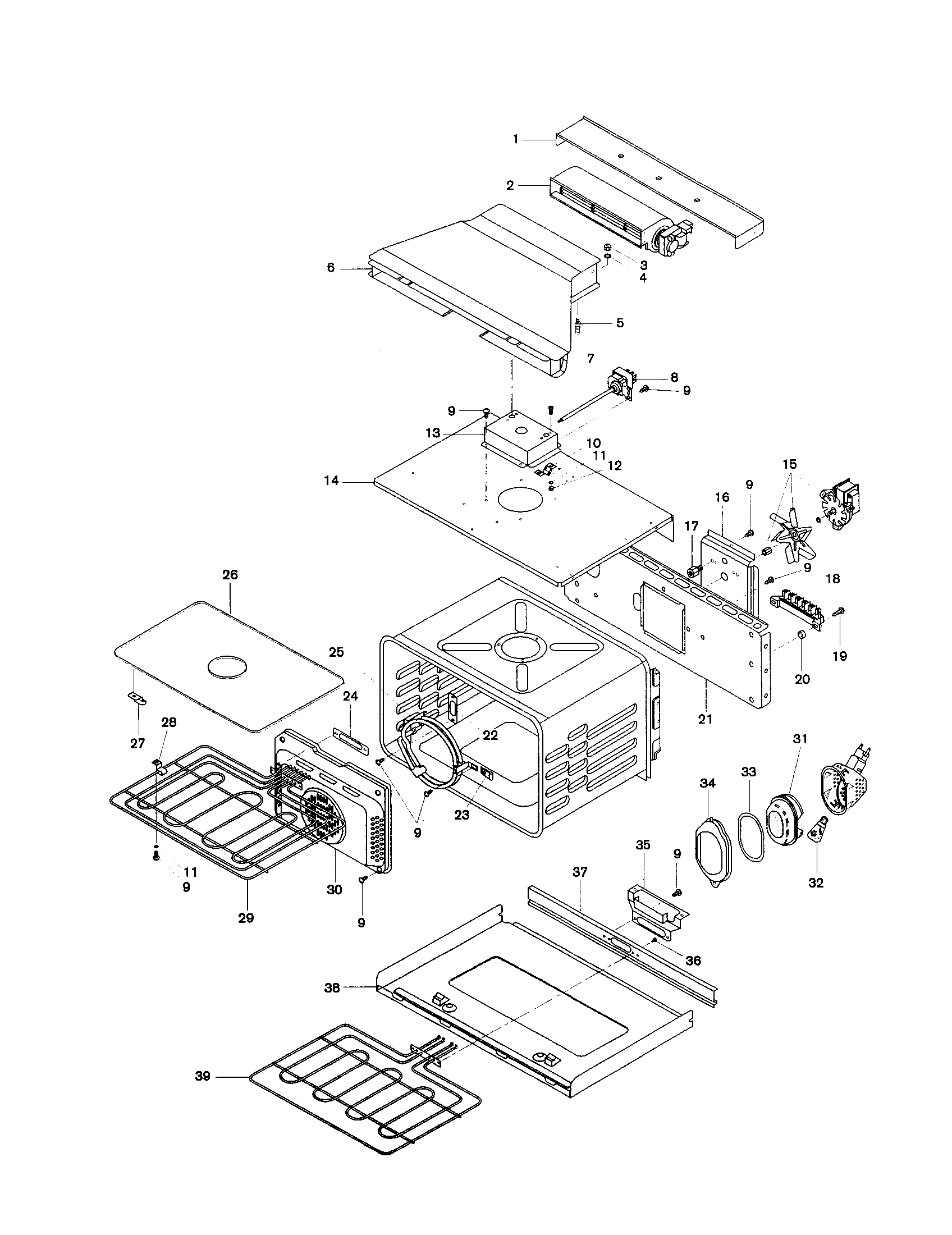 Cavity Diagram  U0026 Parts List For Model Hbl546auc Bosch