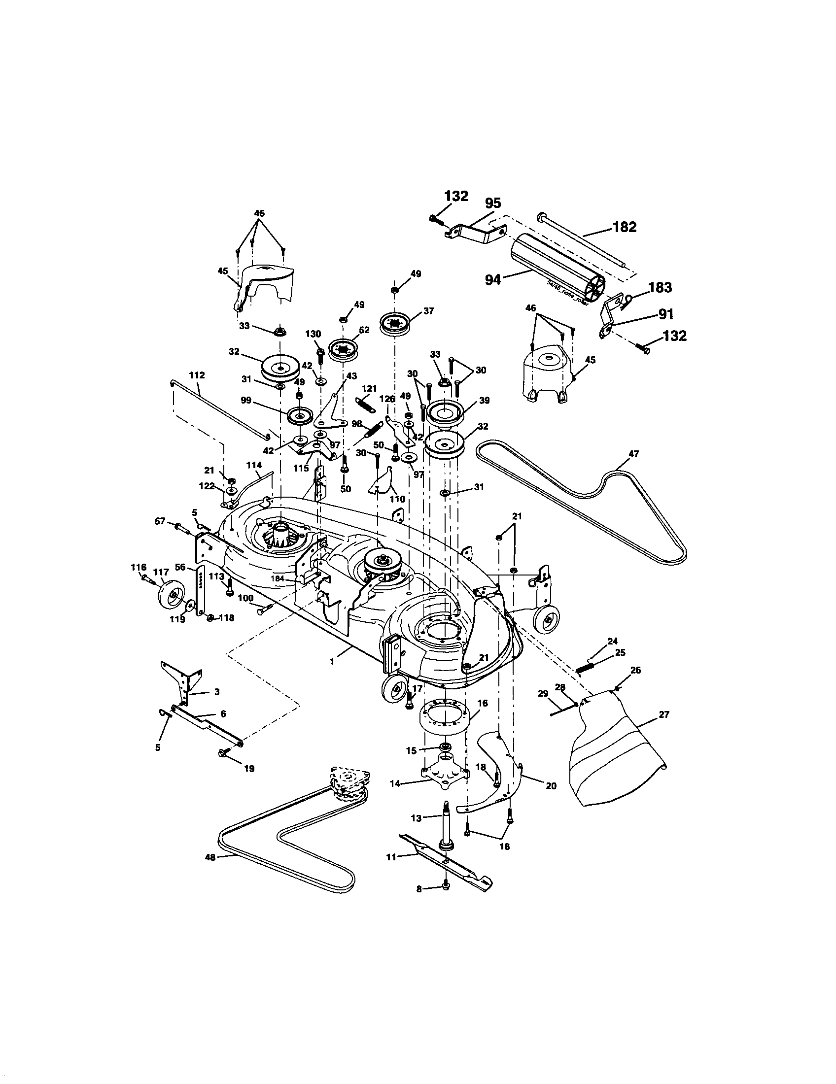Mower Deck Diagram  U0026 Parts List For Model 917276360