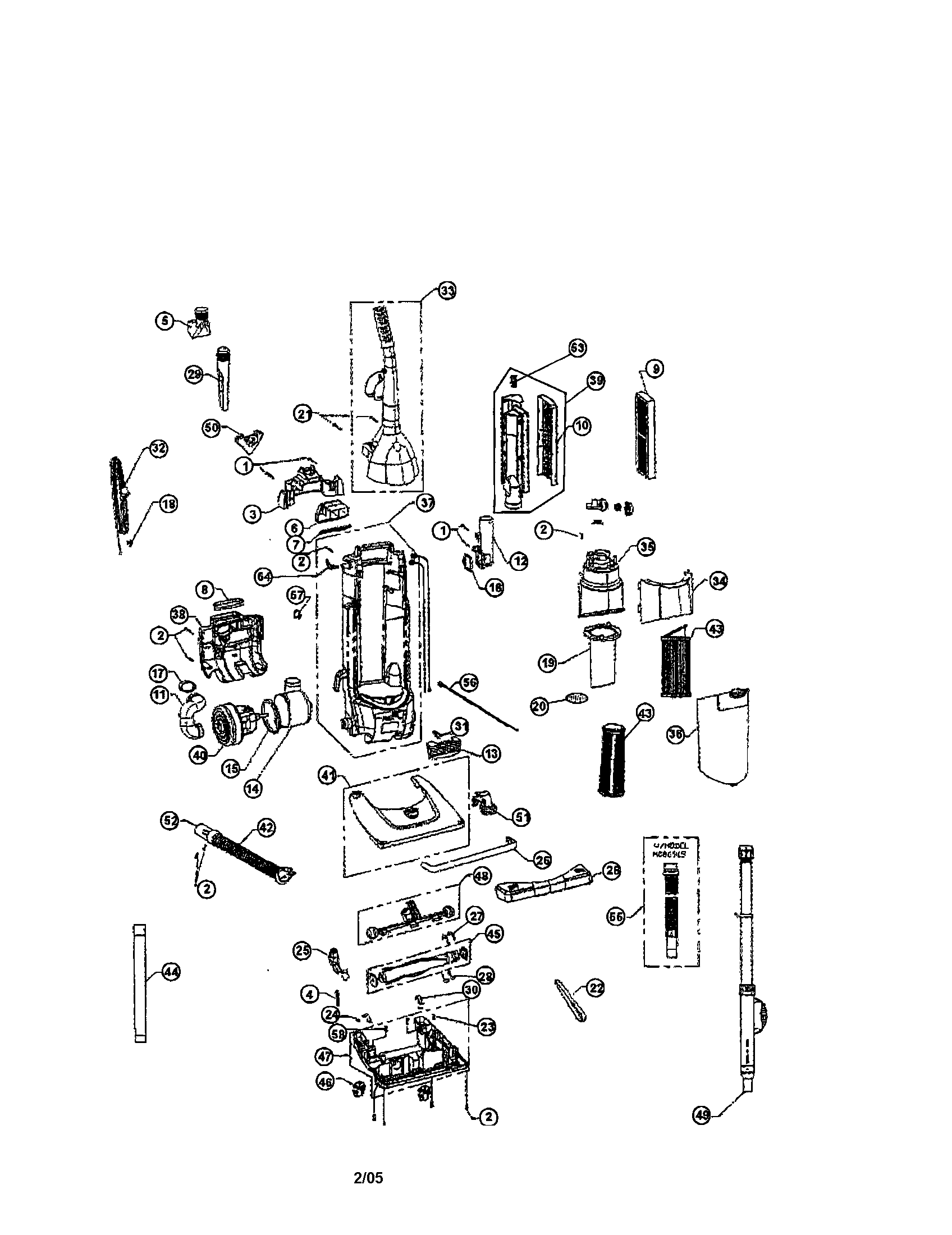 DIRT DEVIL Upright Parts Model 086925 Sears PartsDirect
