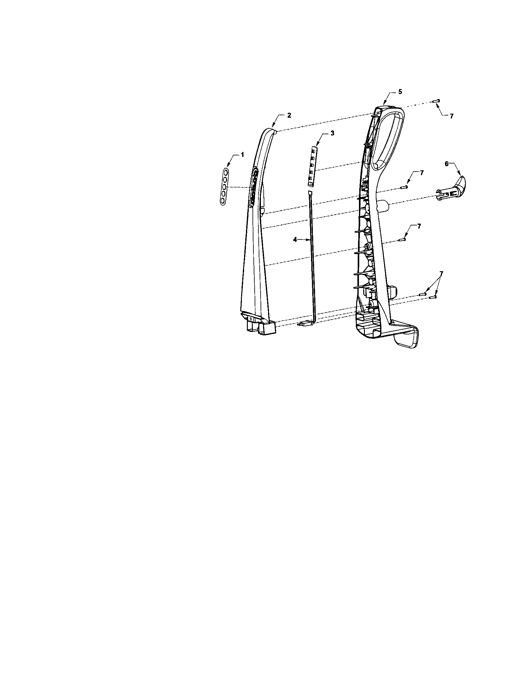 Kenmore Upright vac Handle Parts