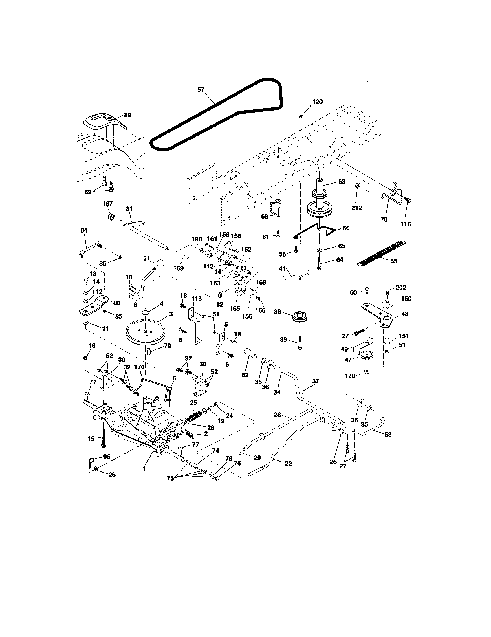 Murray Tractor Ground drive Parts
