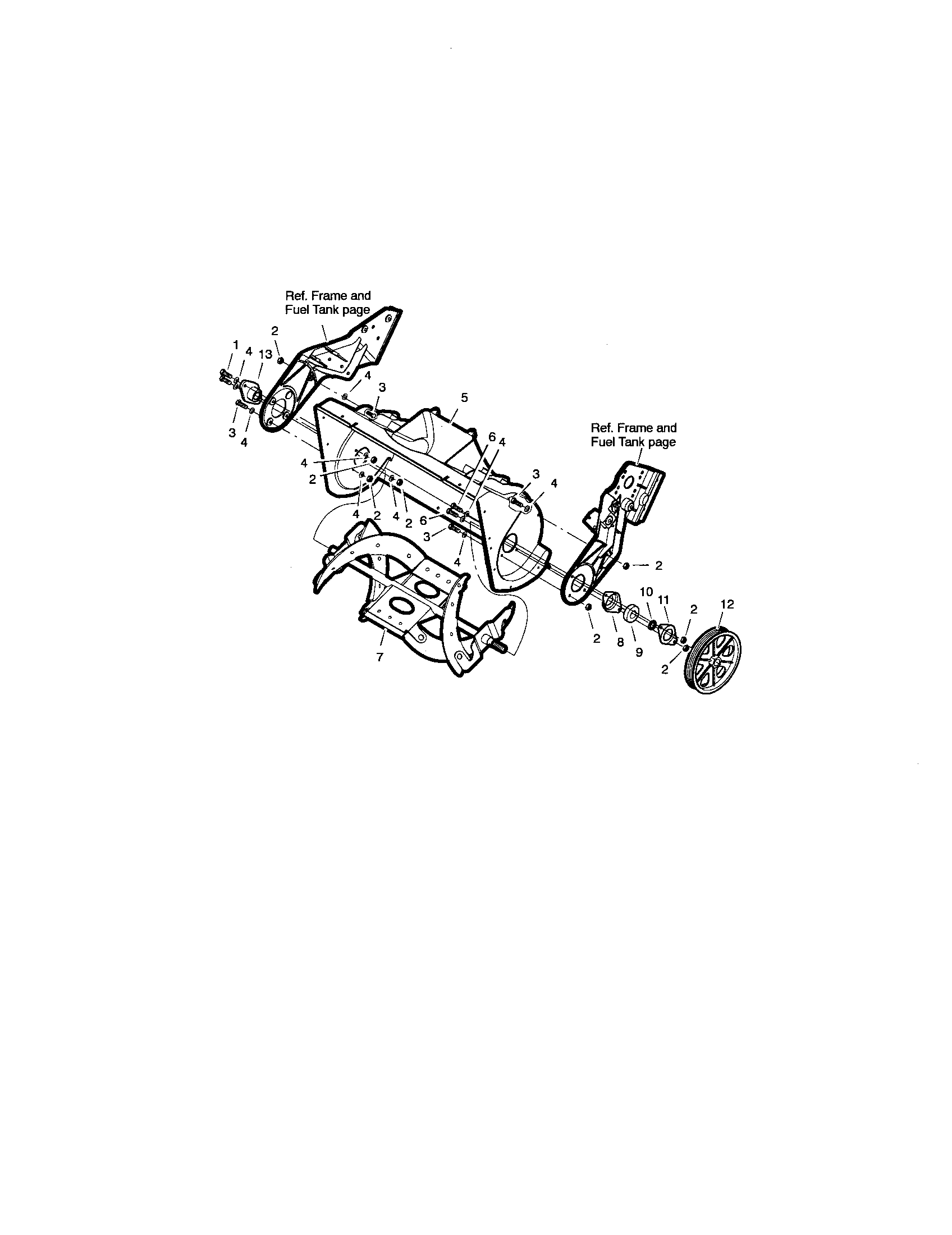 How do you remove the auger assemble for the 5 hp 22 single stage snow blower?