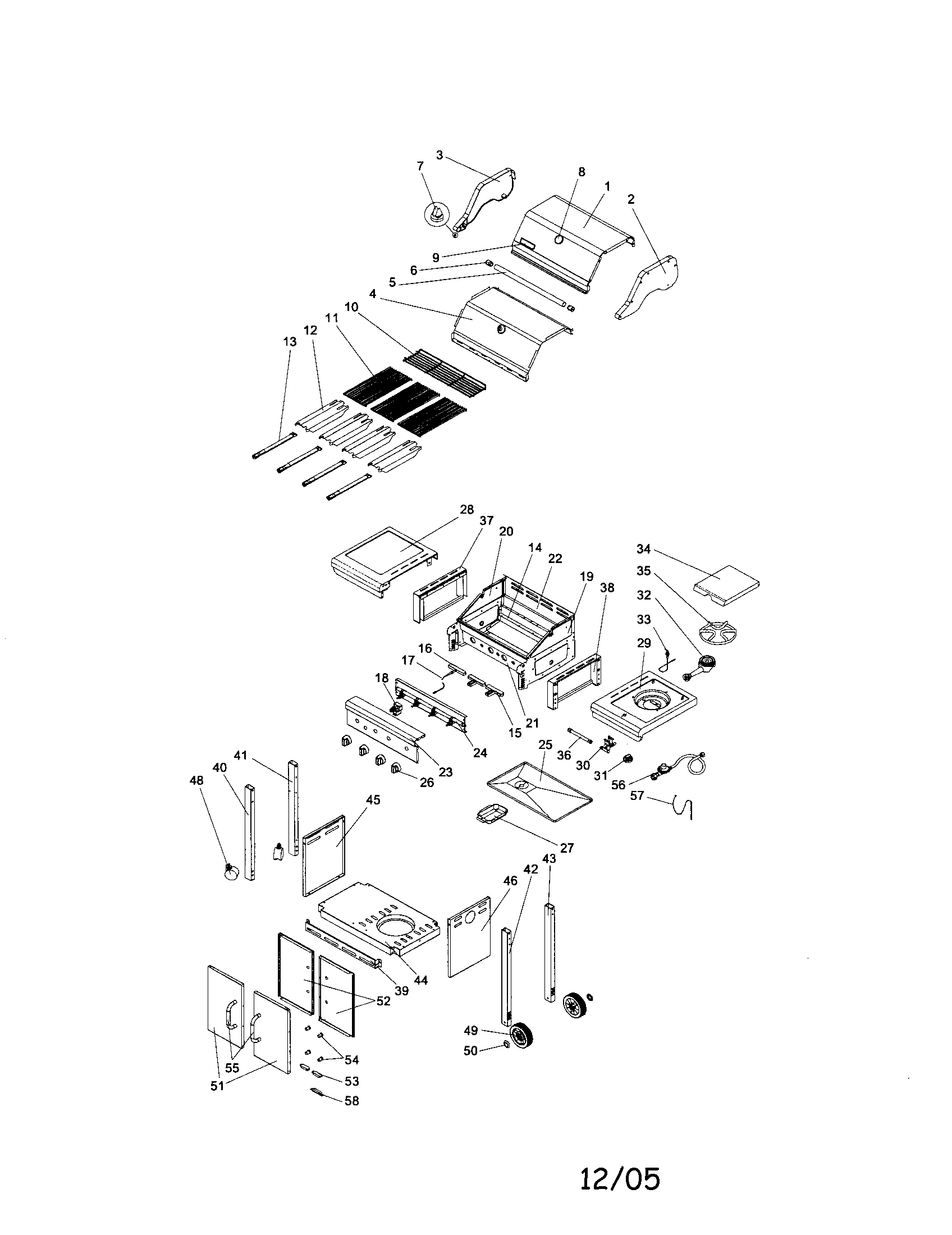 KENMORE GAS GRILL Parts Model 14116322 Sears PartsDirect