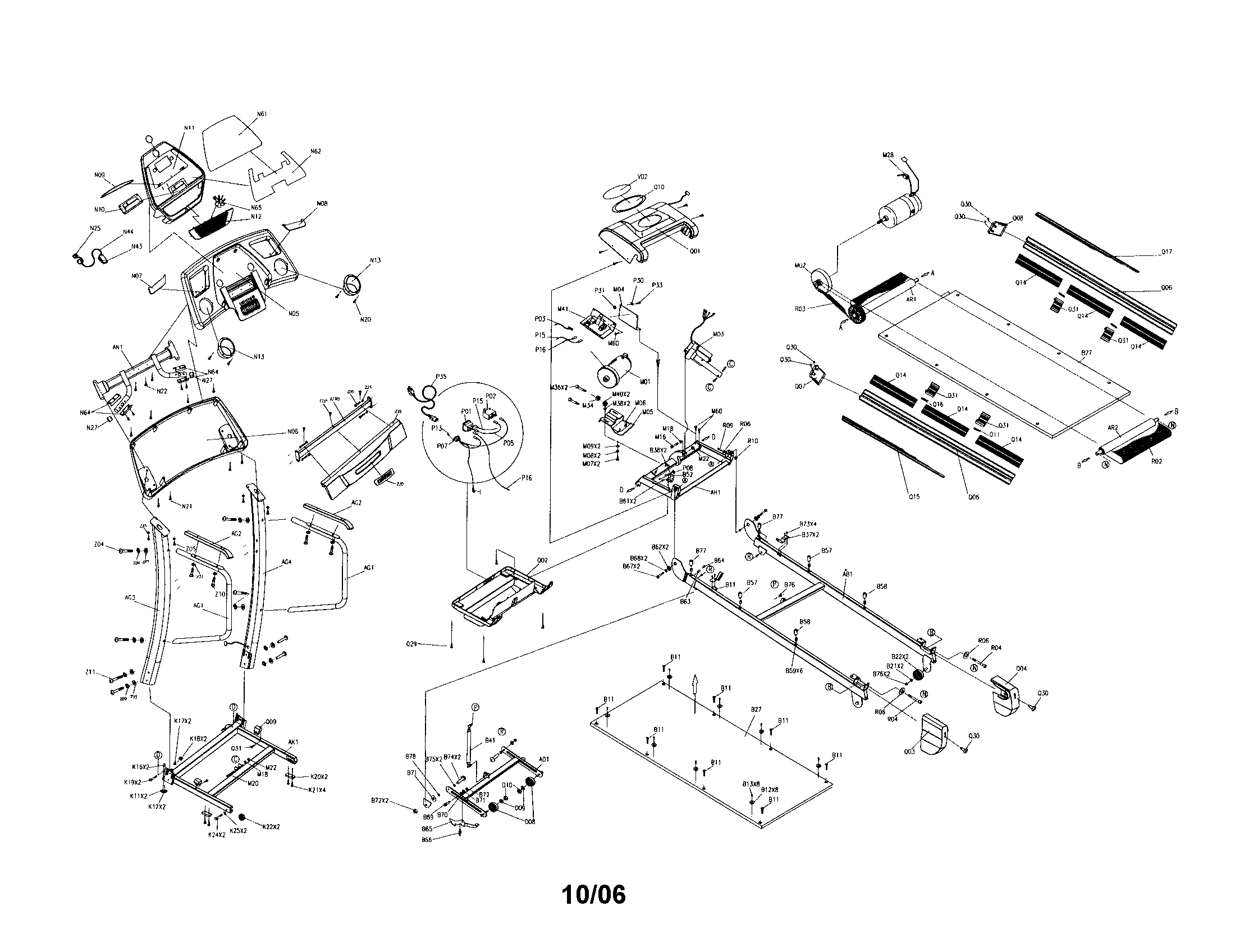 HORIZON Treadmill Treadmill Parts Model T74 SearsPartsDirect