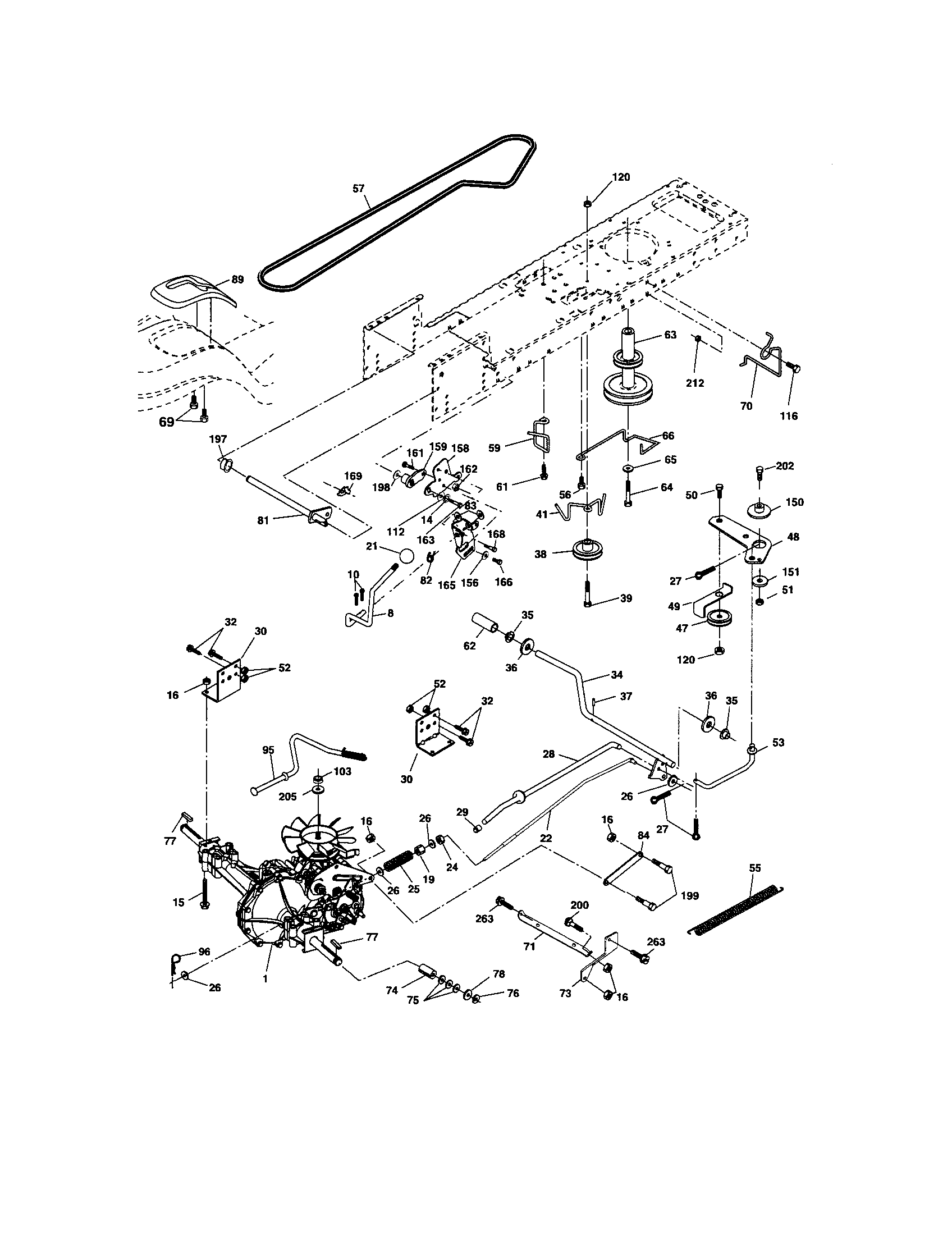 Craftsman Tractor Ground drive Parts