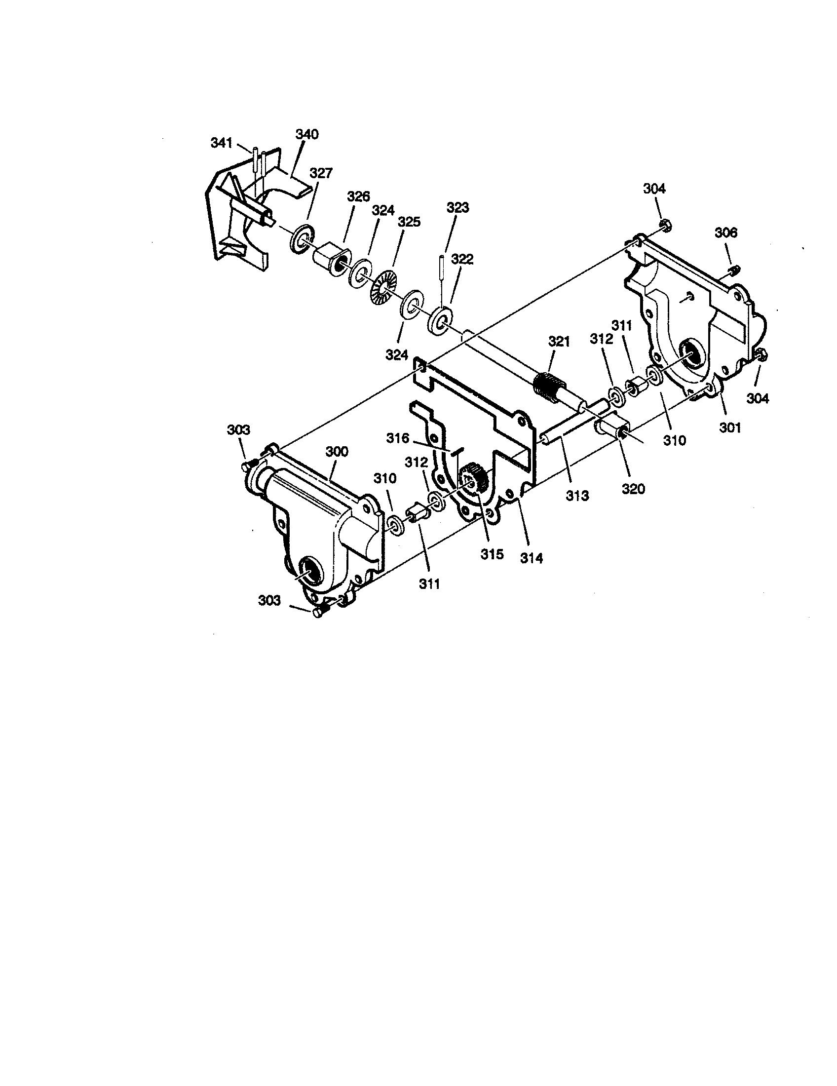 Craftsman Snow thrower Gear case Parts