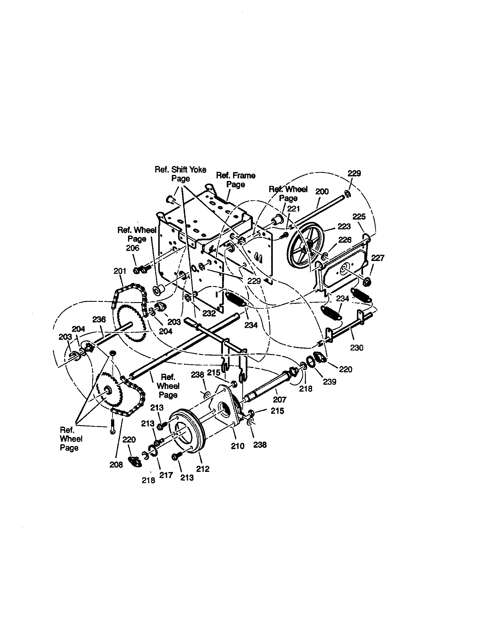 Craftsman Snow thrower Drive Parts