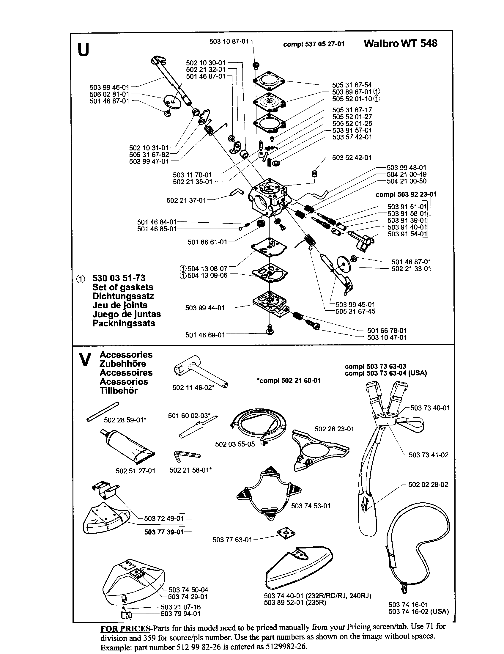 TRIMMER Diagram & Parts List for Model 235R HusqvarnaParts GrassLine