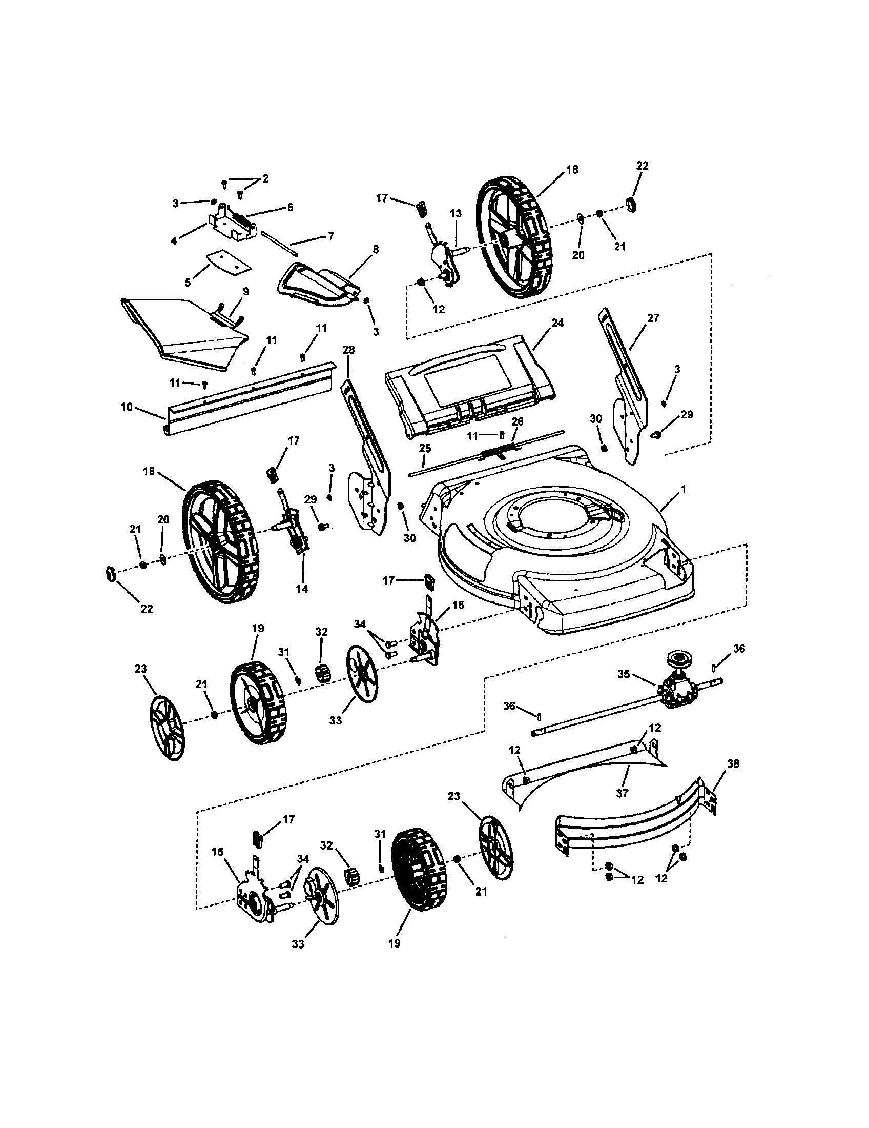 SNAPPER Lawn Mower Handles/controls Parts Model 7800190