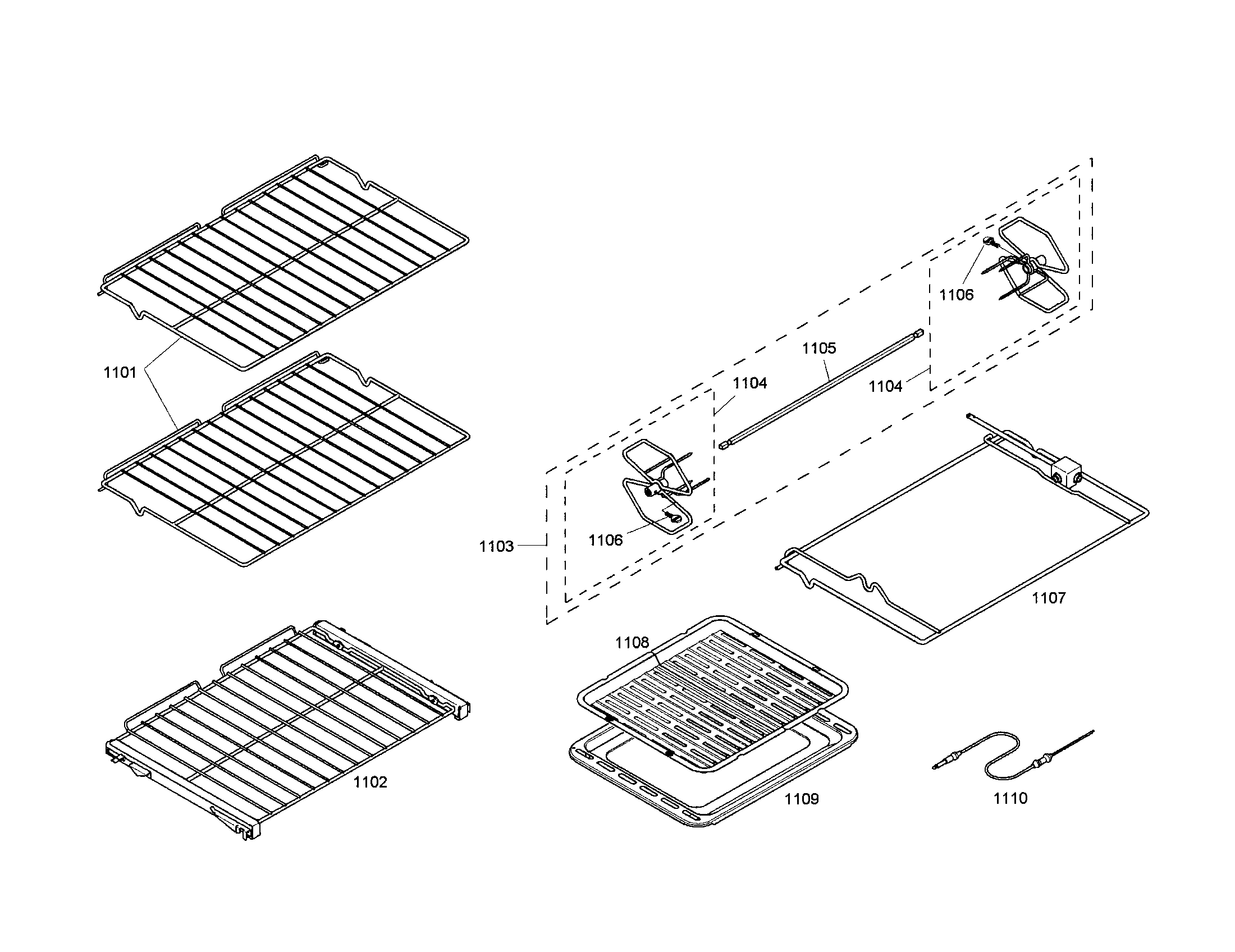 THERMADOR BuiltIn Oven Mounting Parts Model PODM30101