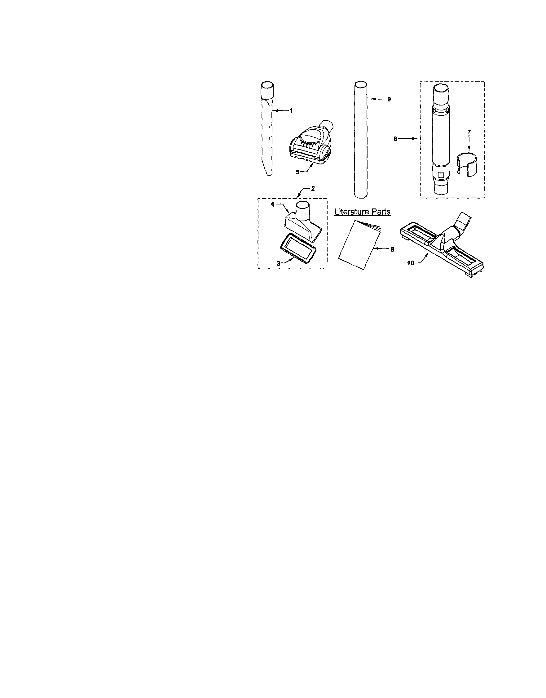 Kenmore Upright vacuum Attachment Parts