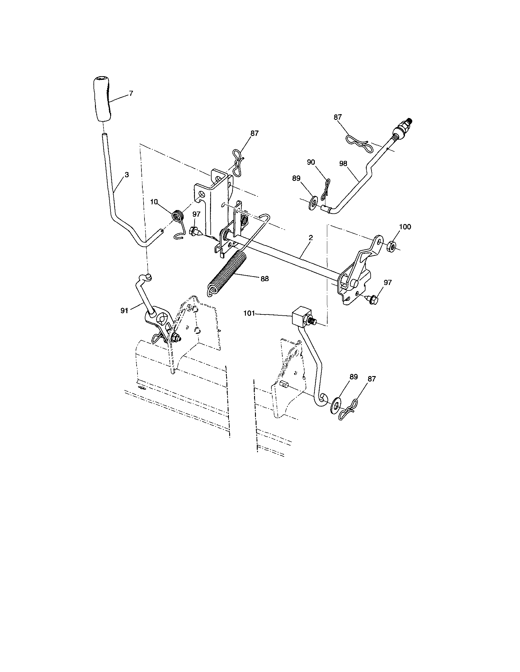 Craftsman Tractor Lift Parts