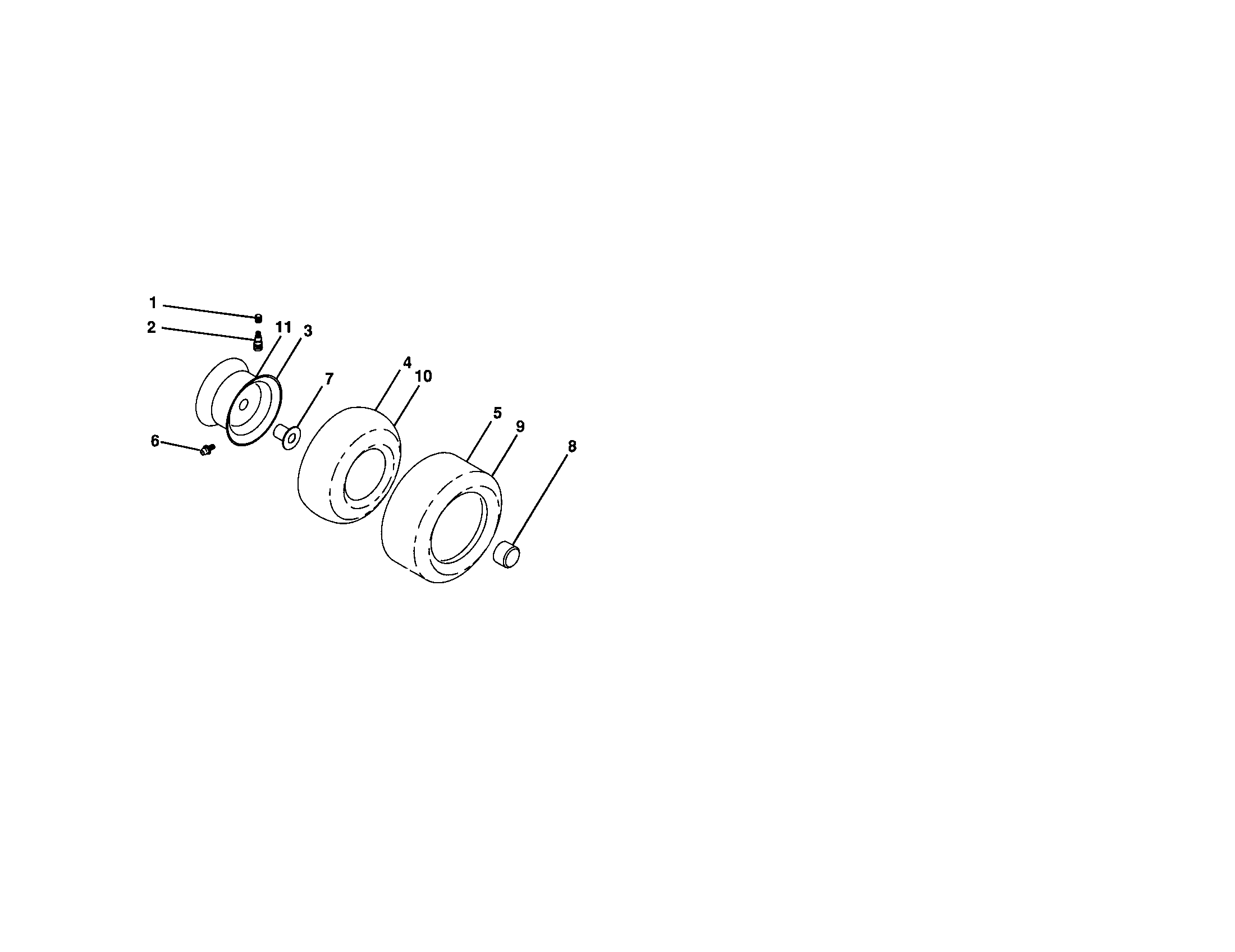 Craftsman Tractor Wheels and tires Parts