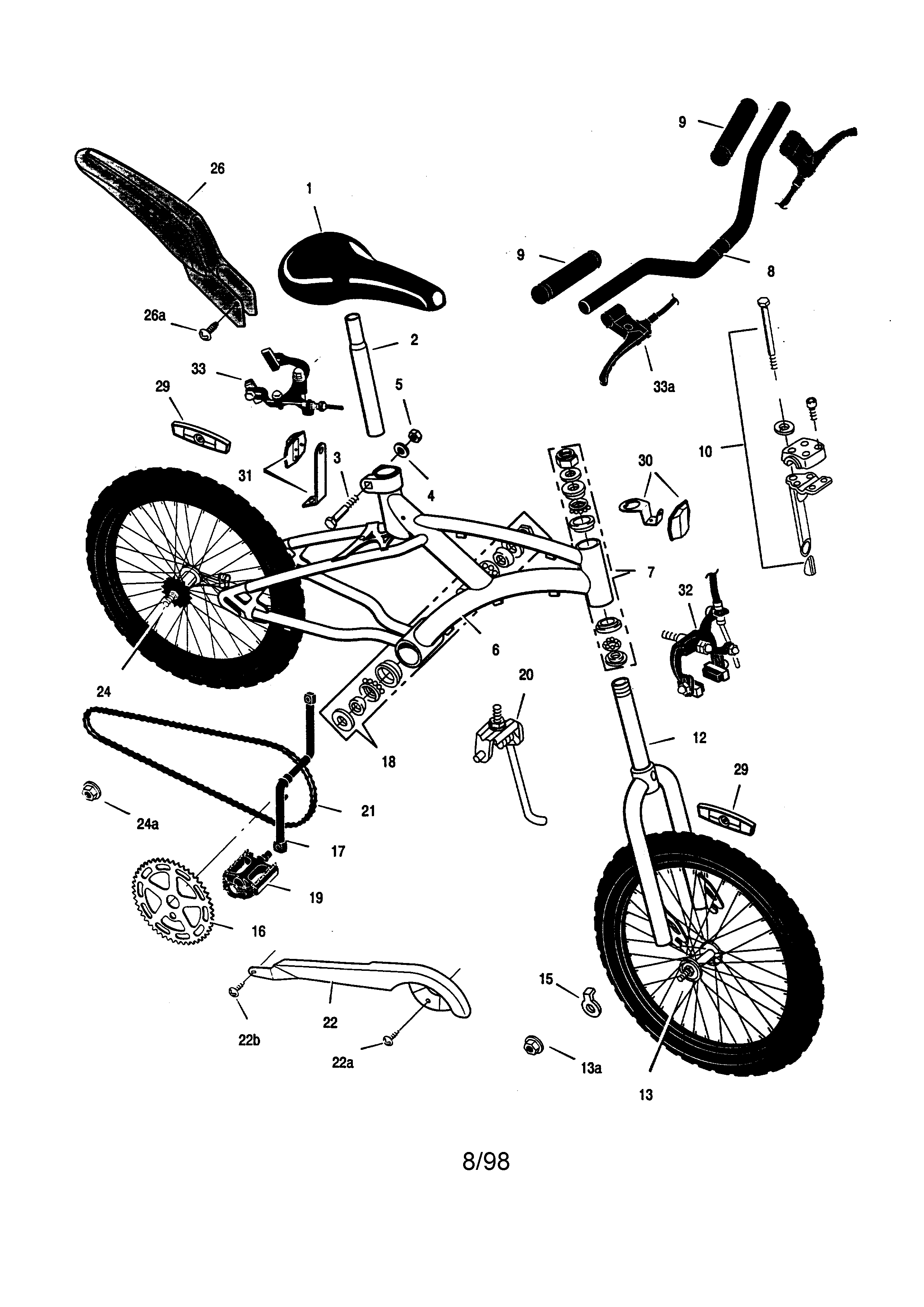 ... Diagram and Parts List for SEARS Bicycle-Parts model # 502456370 ... Diagram and Parts List for SEARS Bicycle-Parts model # 502456370