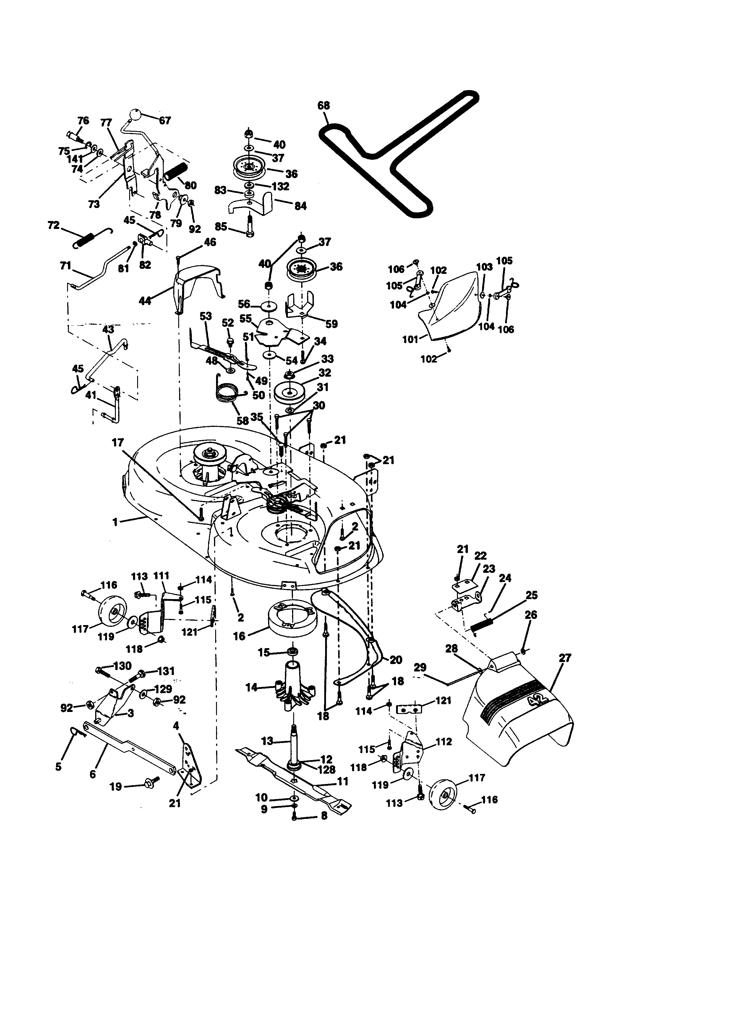 Mower Deck Diagram  U0026 Parts List For Model 917270821