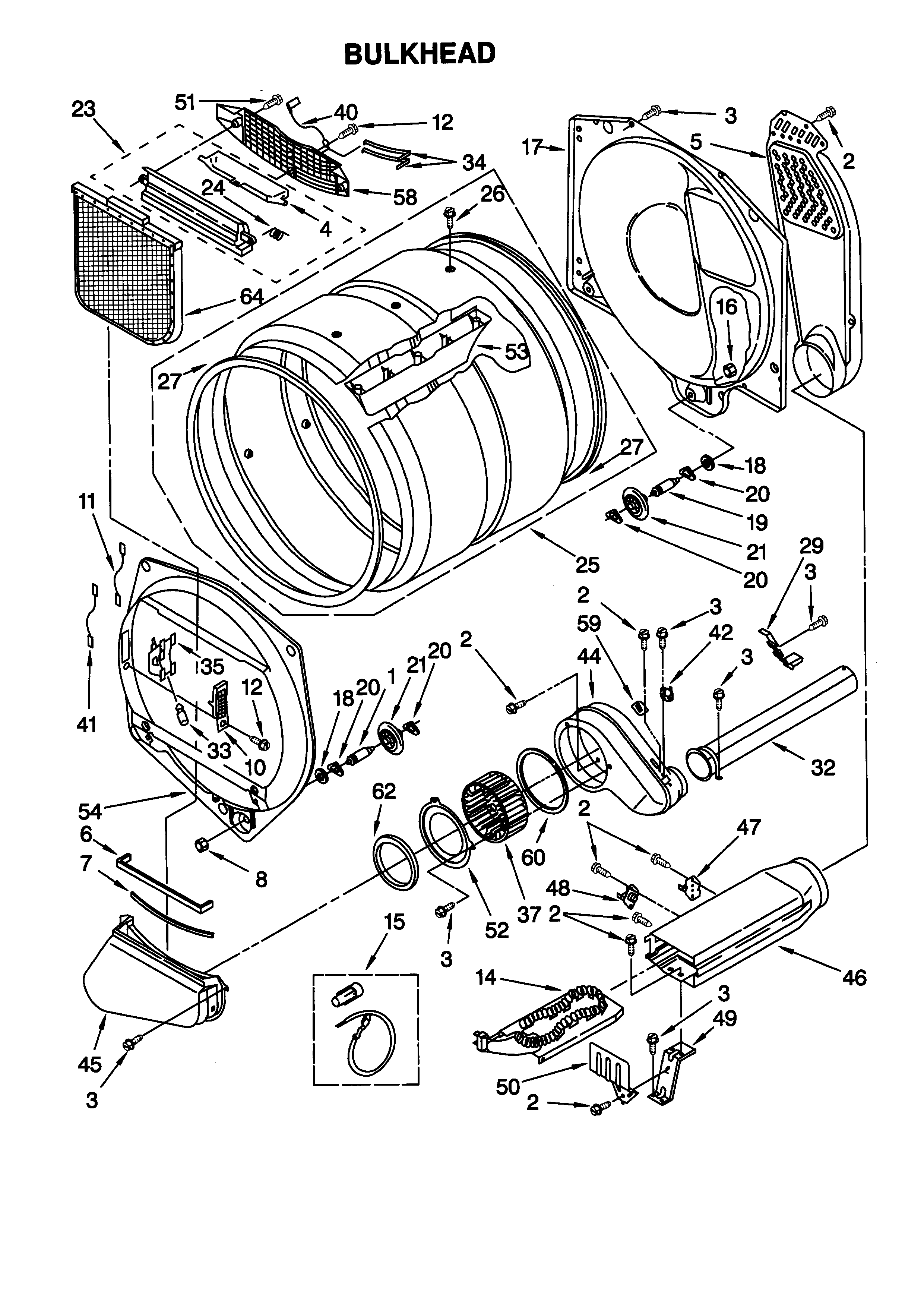 Kenmore 90 Series Gas Dryer Parts