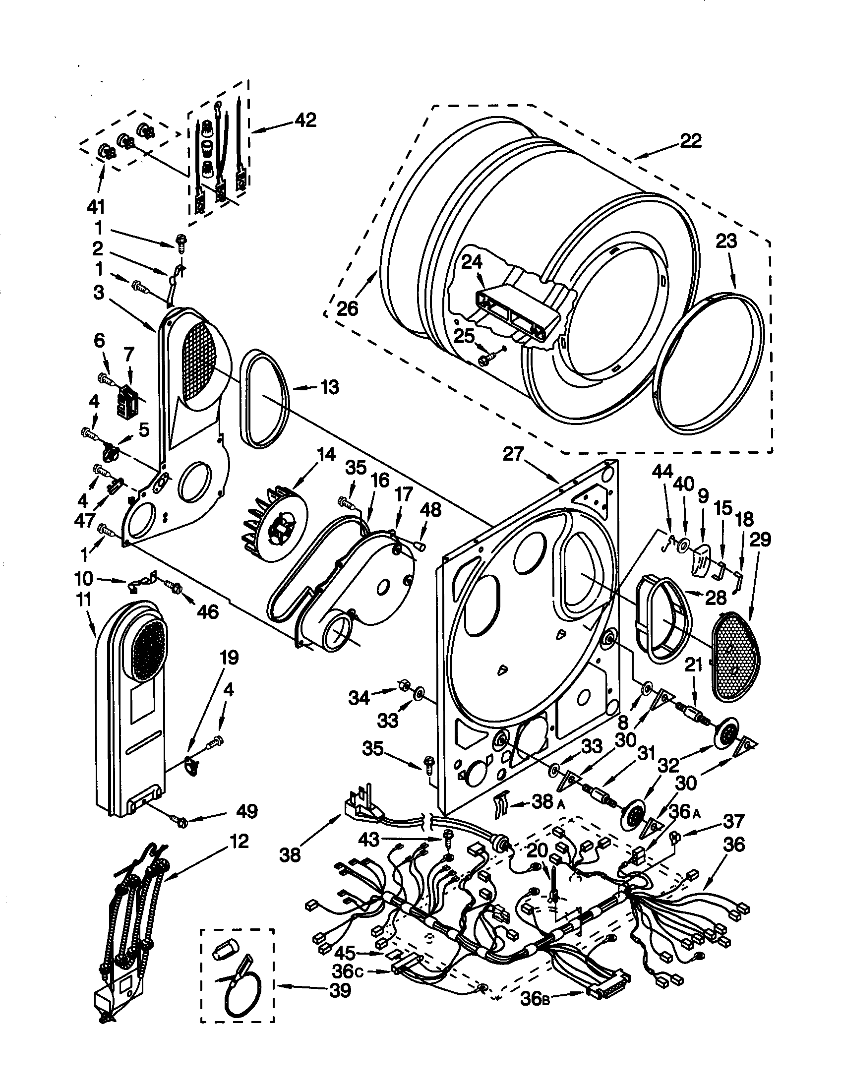 KENMORE Washer dryer laundry system Dryer bulkhead Parts