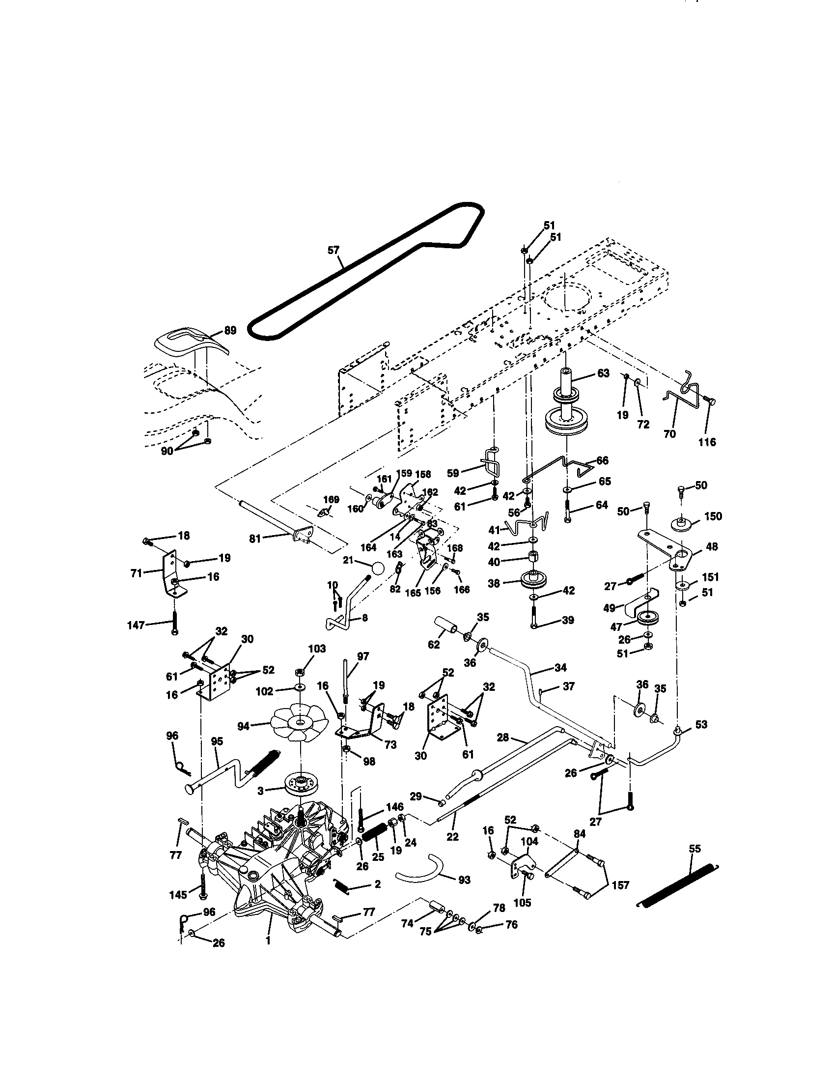 Craftsman Lawn tractor Ground drive Parts