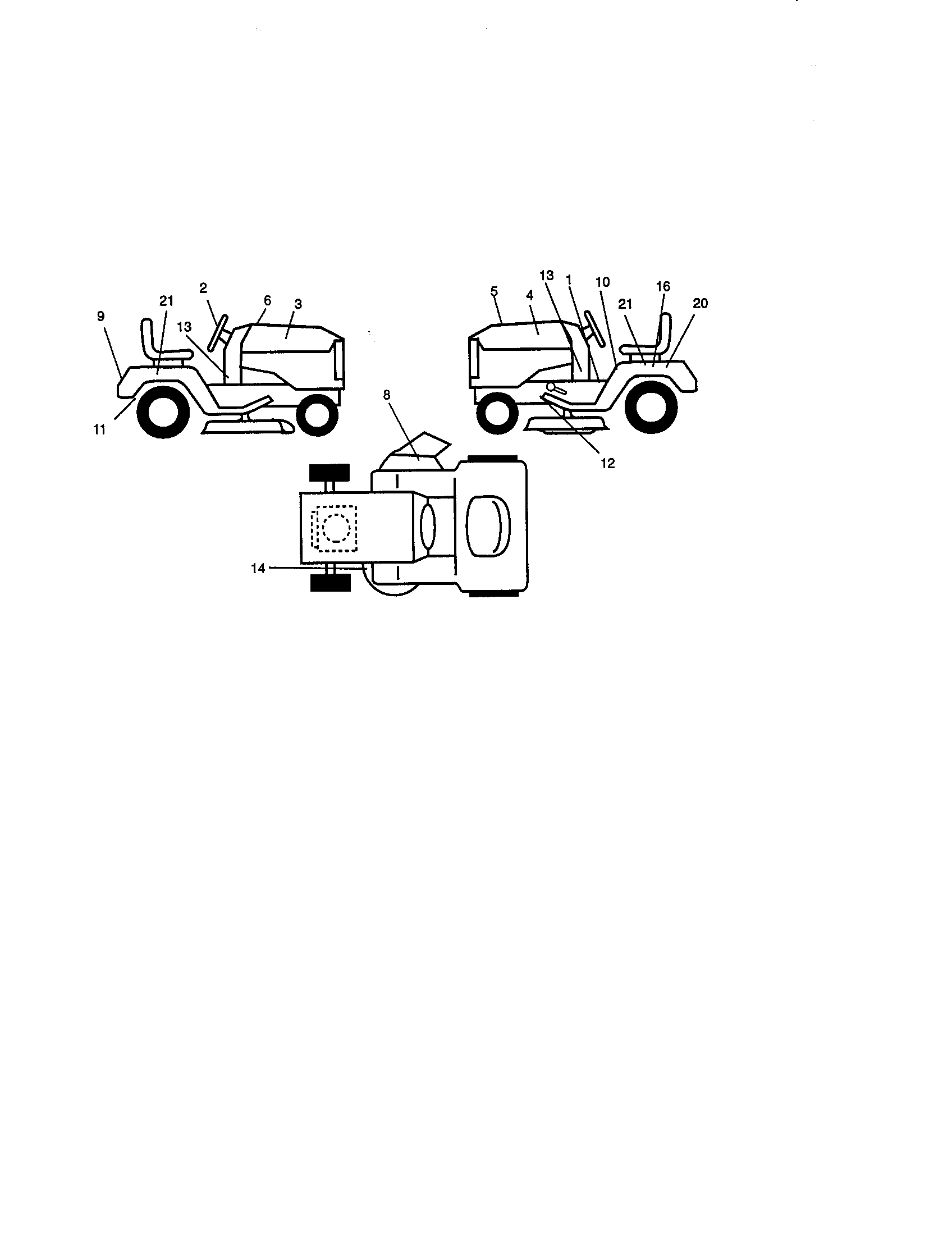 Craftsman Lawn tractor Decals Parts