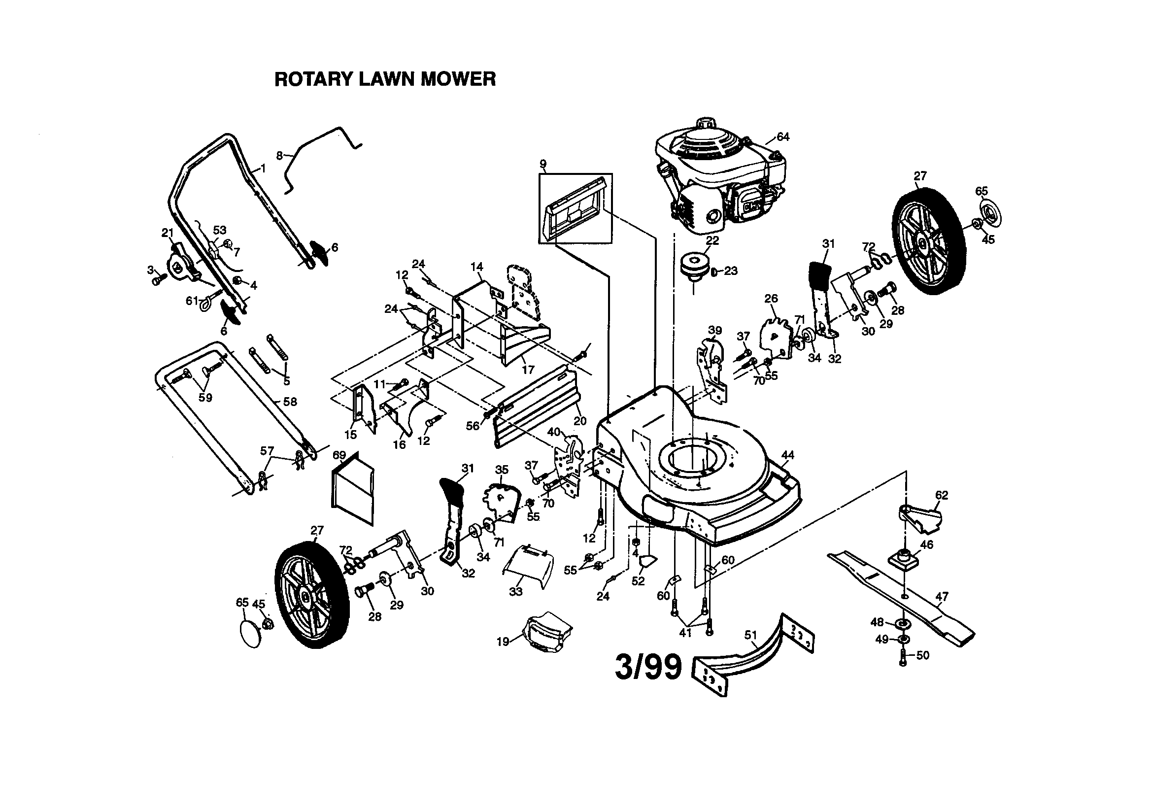 Honda lawn mower engine assembly diagram #7