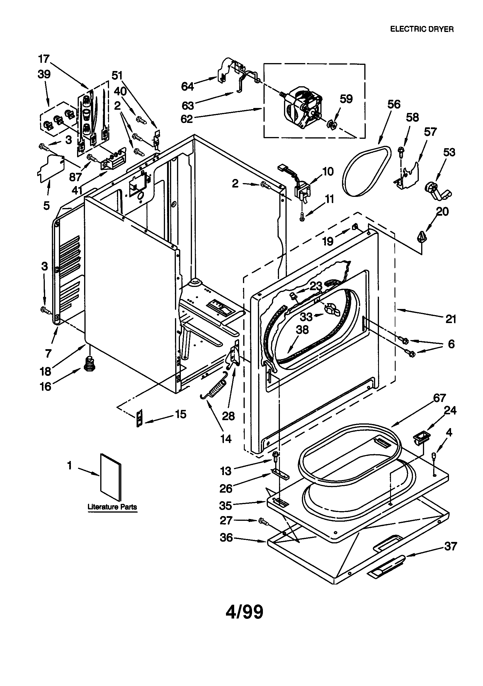 35 Whirlpool Dryer Diagram Of Parts