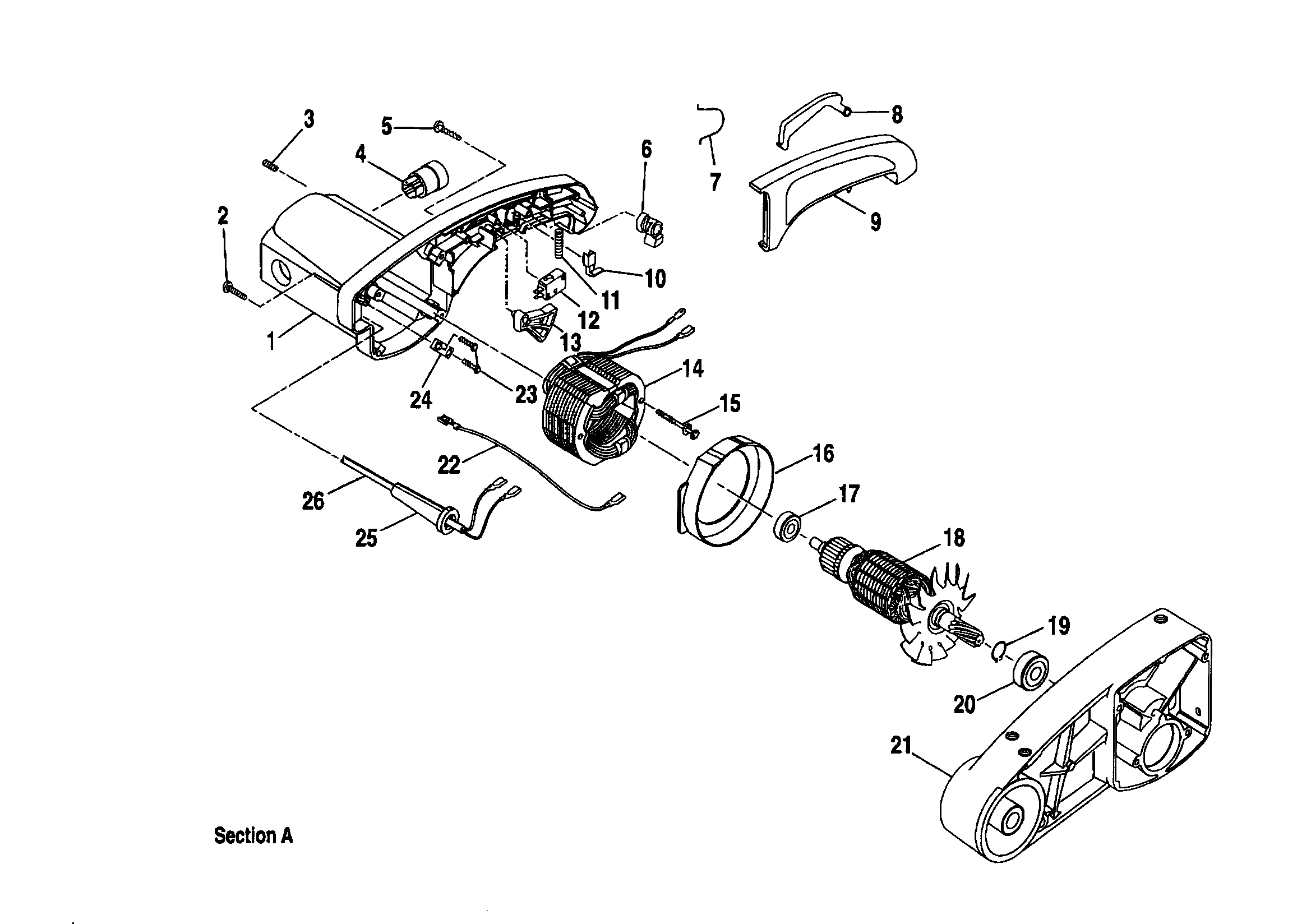 Sears craftsman miter saw parts identification
