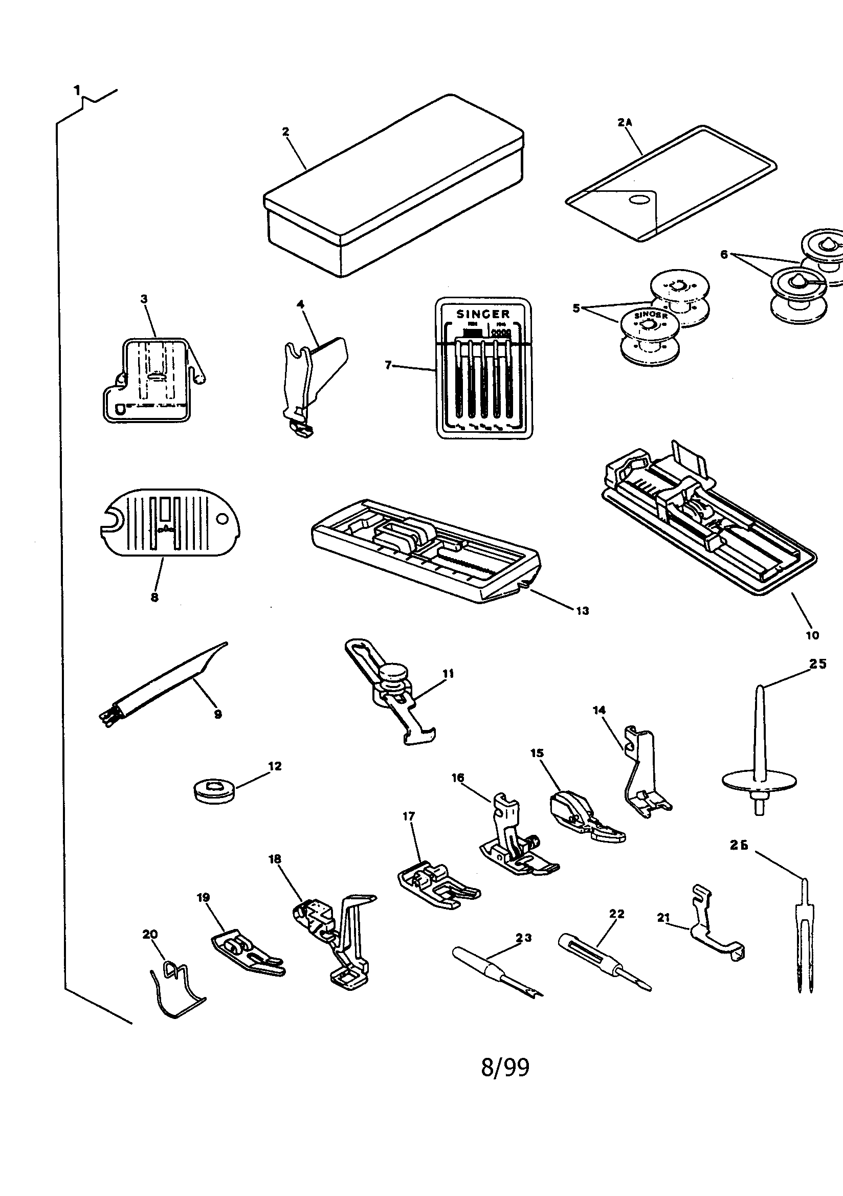 SINGER SEWING MACHINE Parts Model 93234 Sears PartsDirect