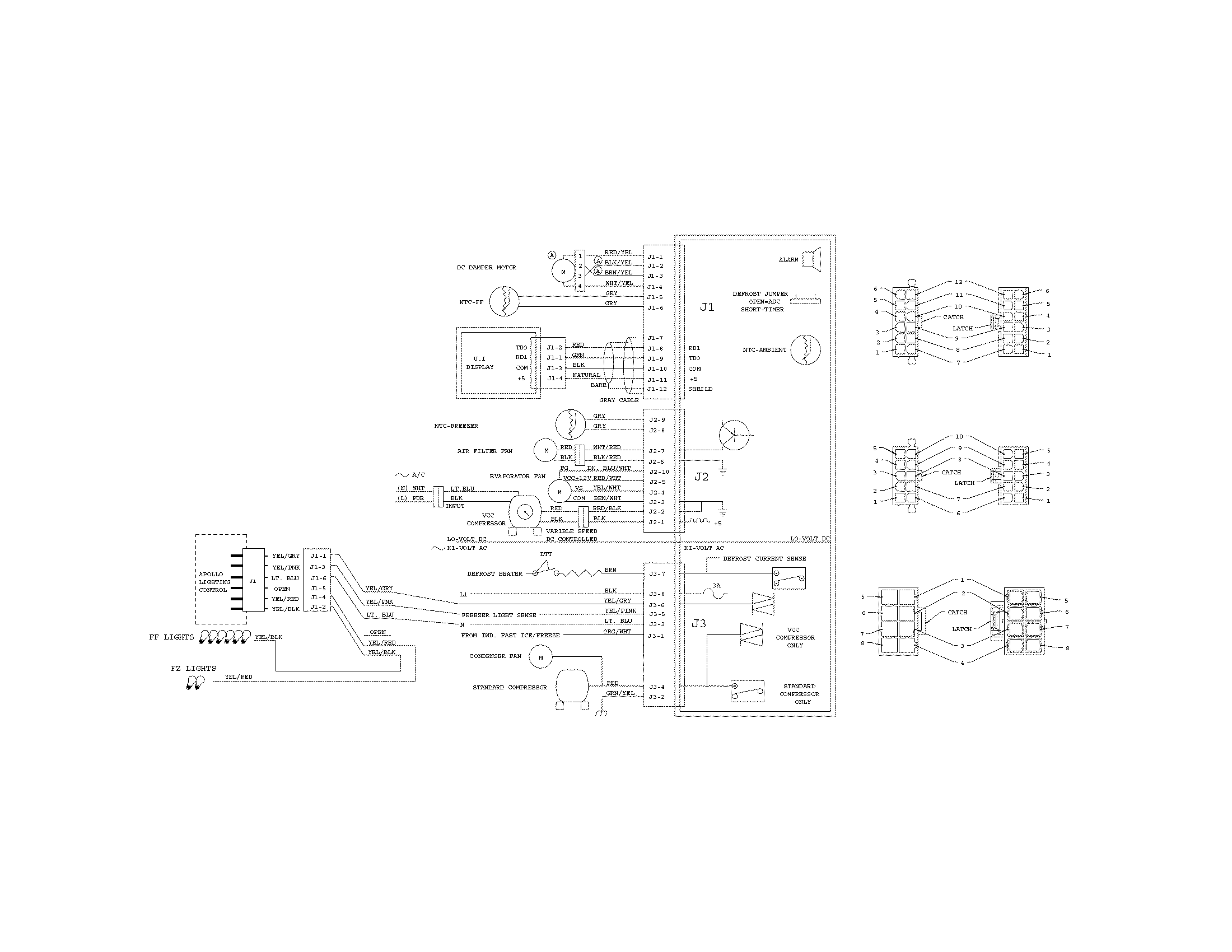 Kenmore Pro  Refrigerator  Wiring schematic