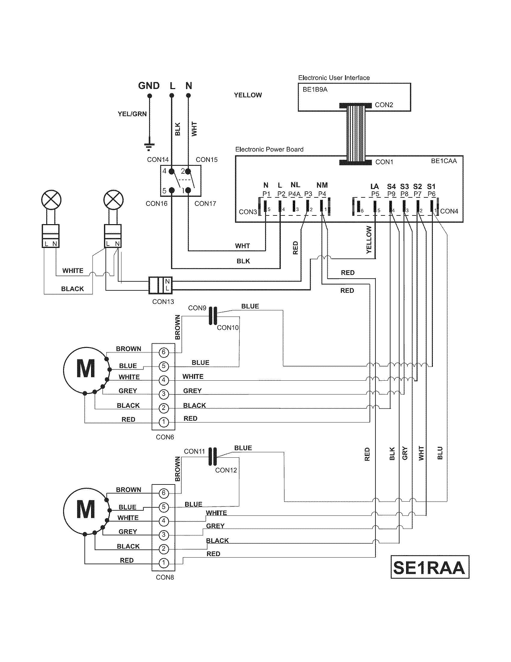 Electrolux  Range Hood  Wiring diagram