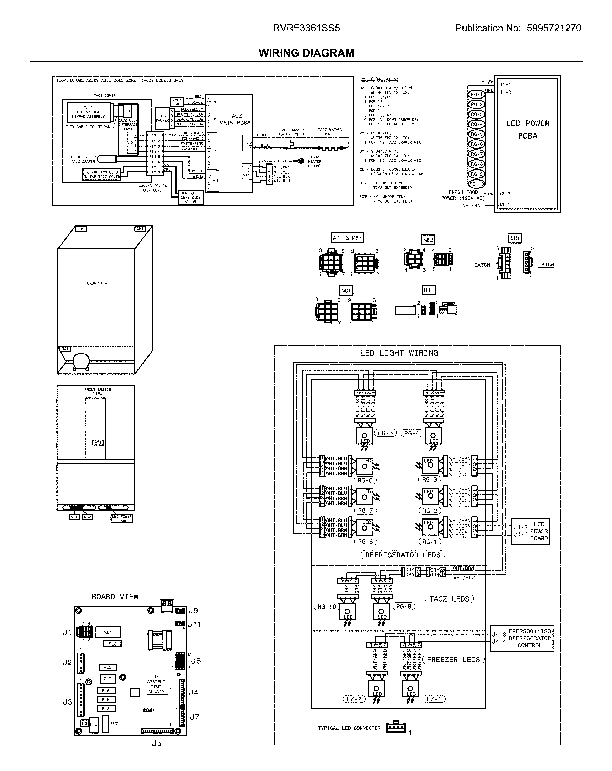 Crosley  Refrigerator  Wiring diagram