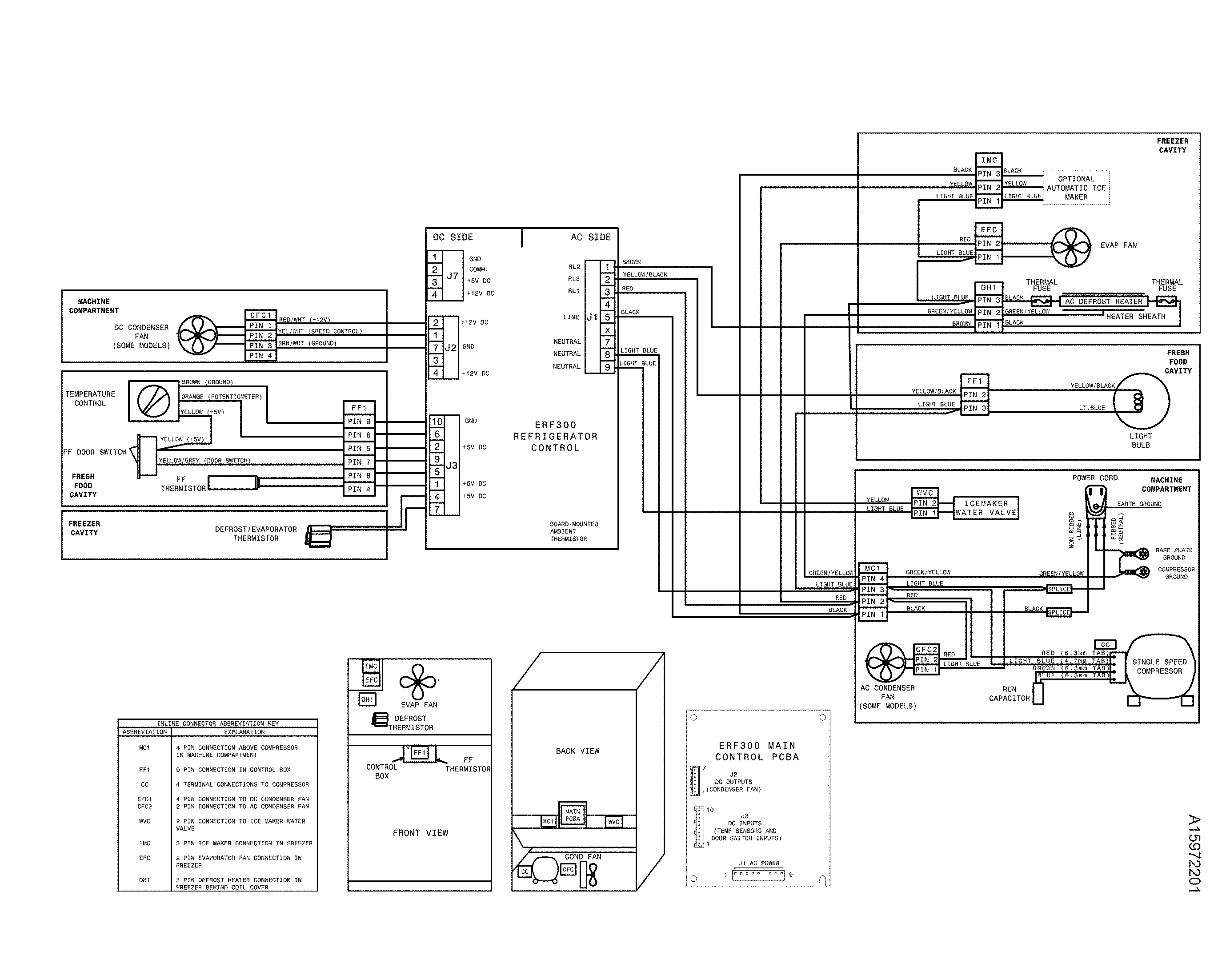Frigidaire  Refrigerator  Wiring diagram