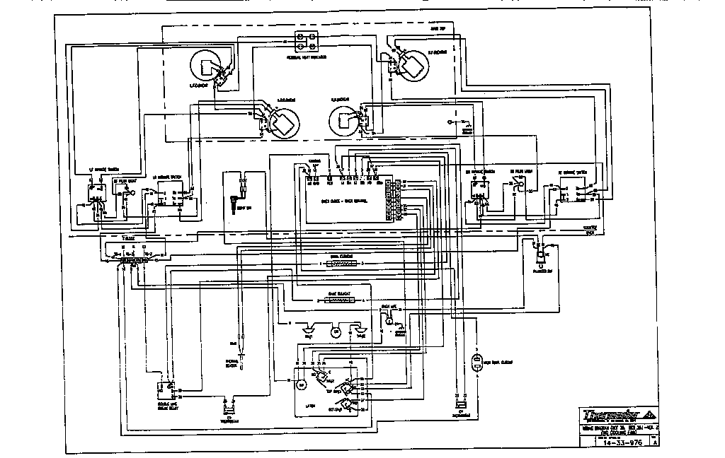 Thermador  Electric Slide-In Range  Wiring diagram