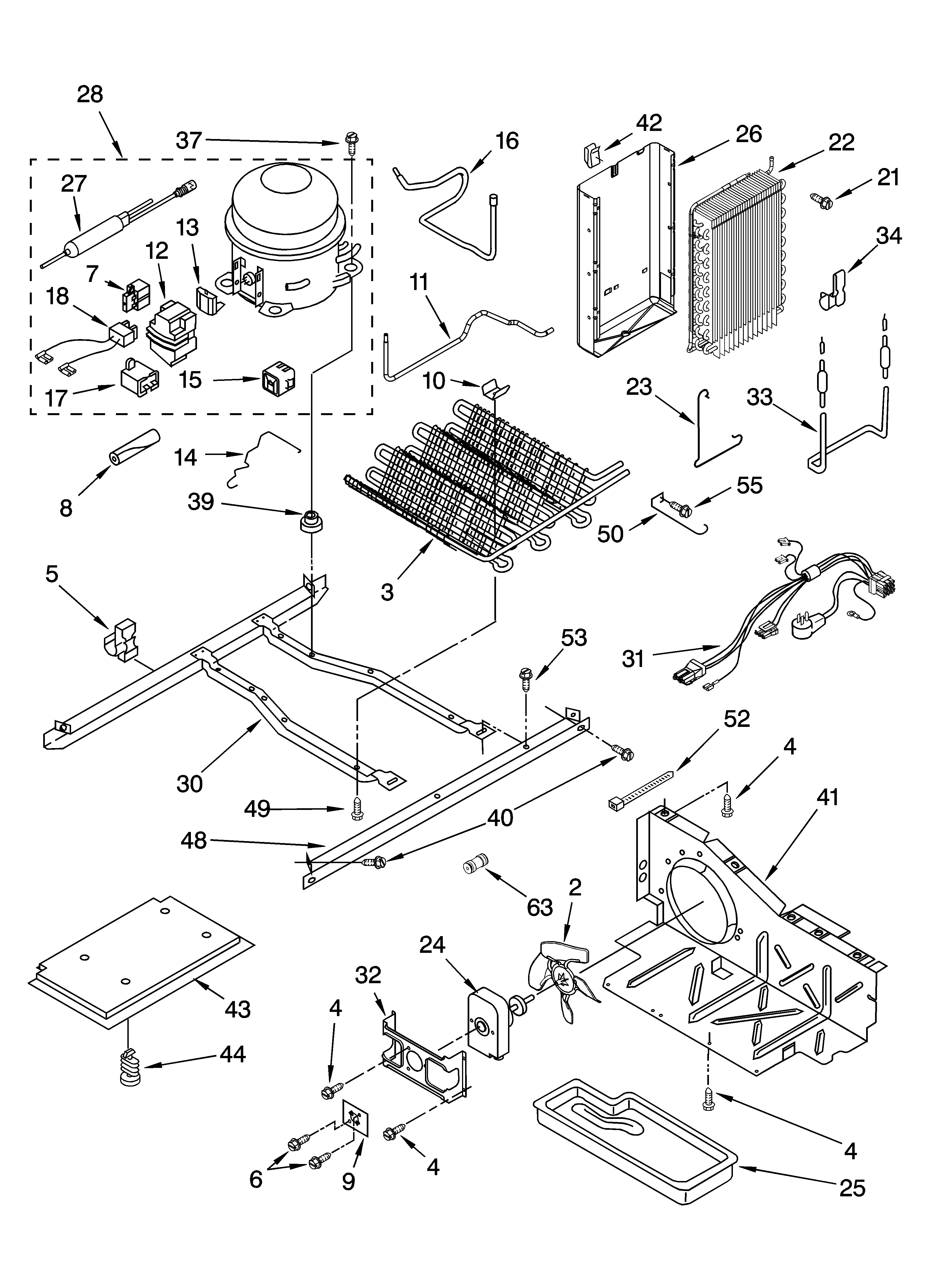 Roper Refrigerator Parts Diagram