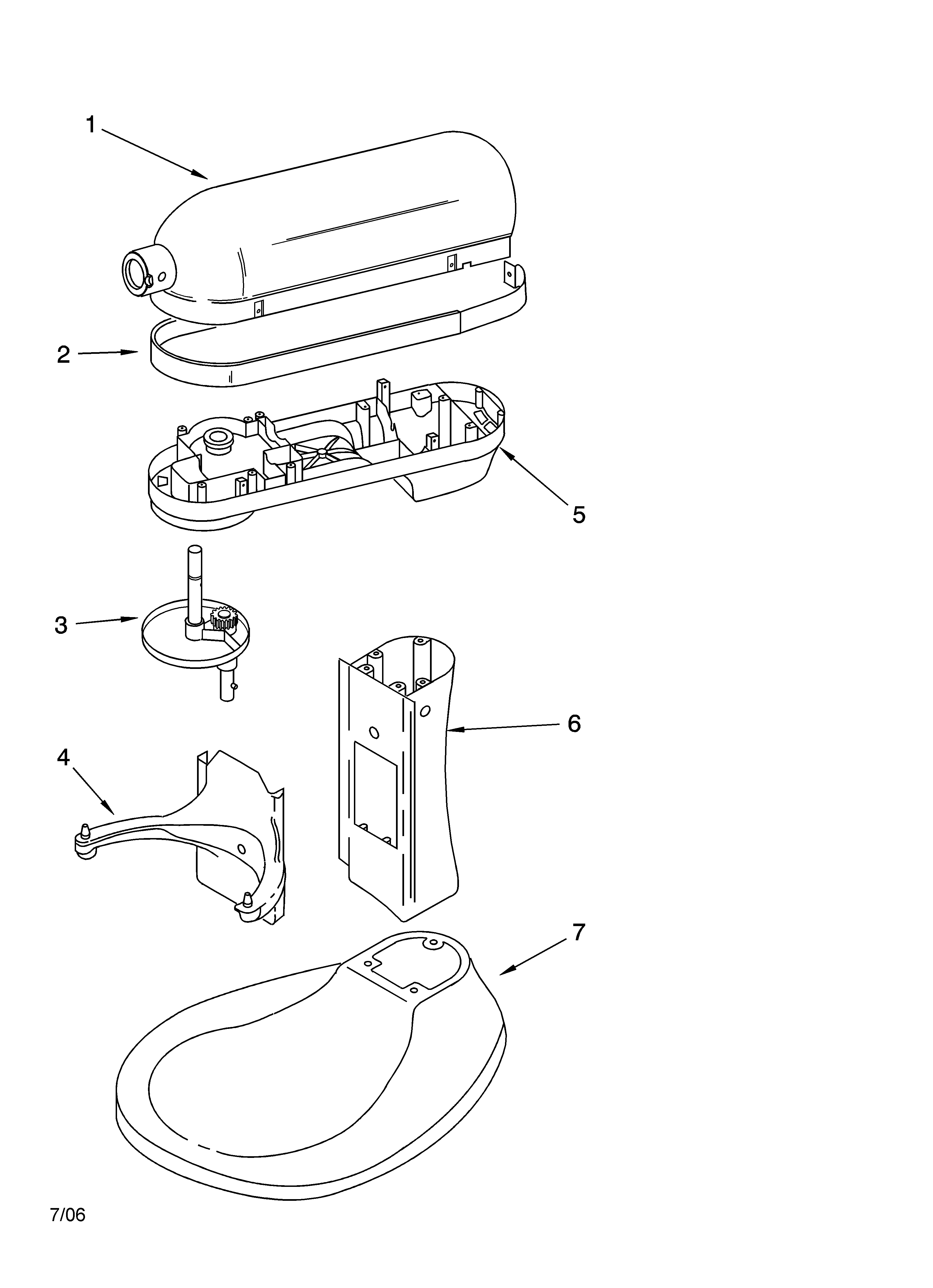 Parts For Kitchenaid Mixer Model 4C