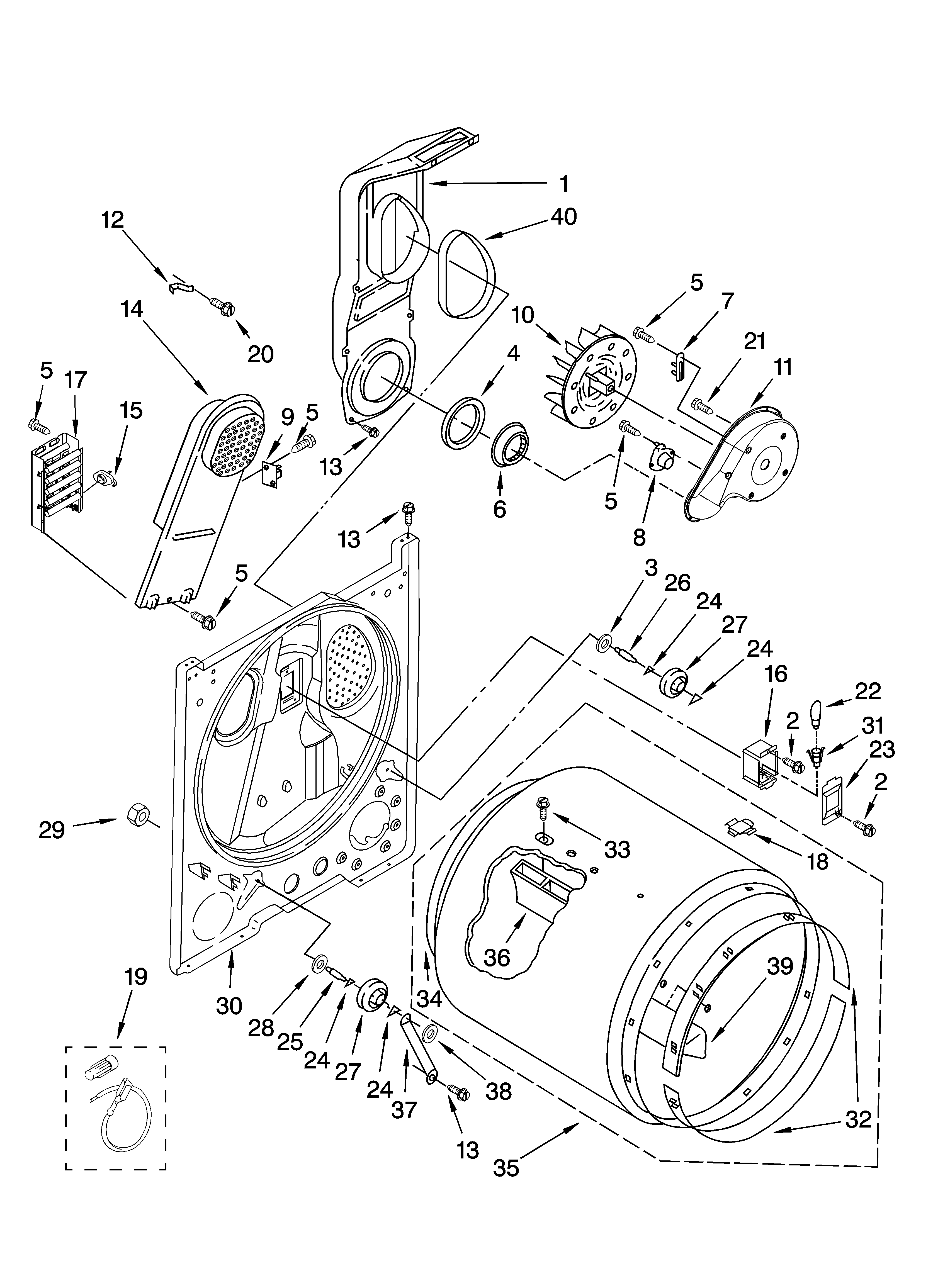 Maytag Dryer  Maytag Dryer Parts Diagram