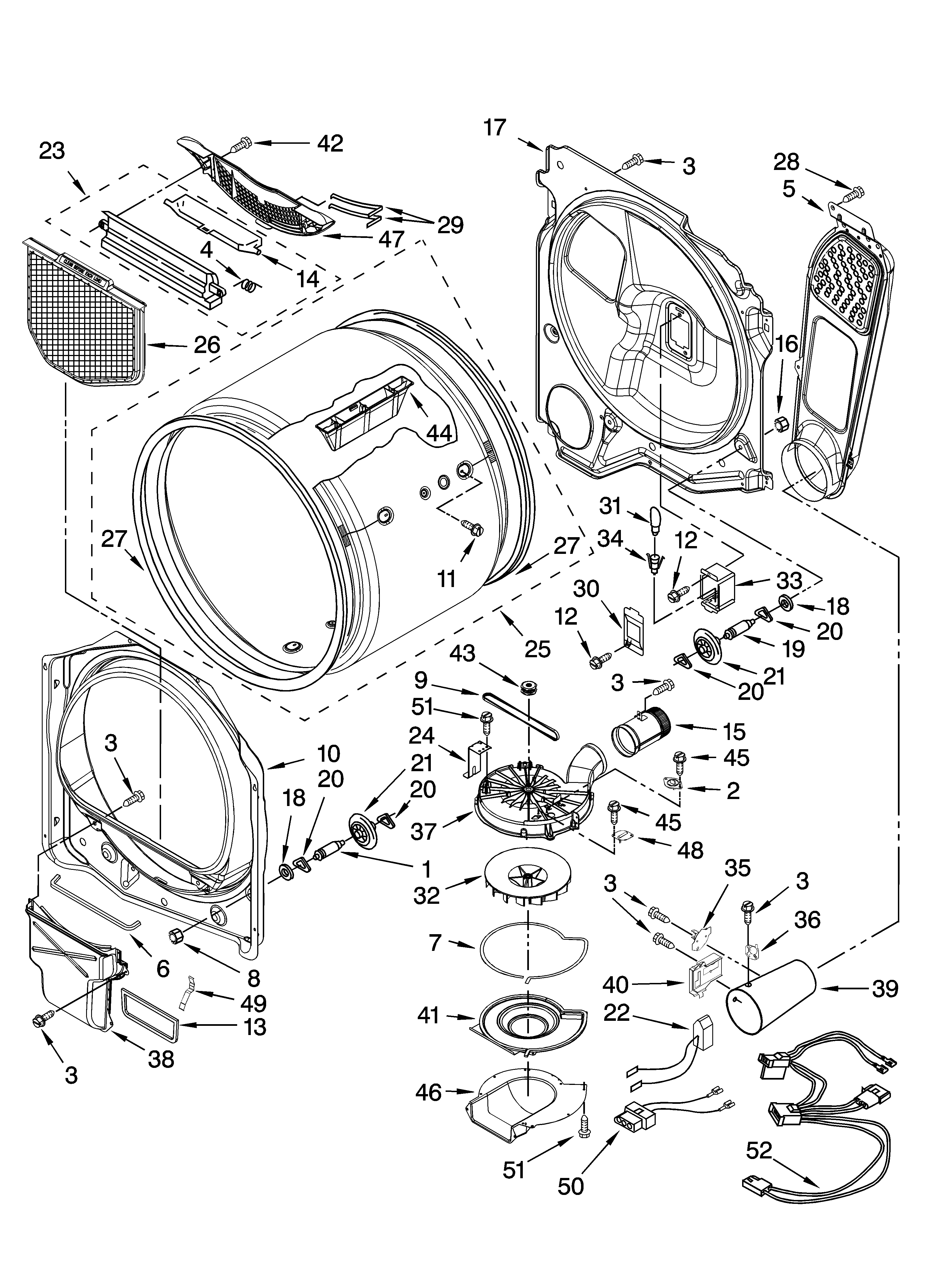 Maytag Dryer Parts Diagram - Visual Diagram