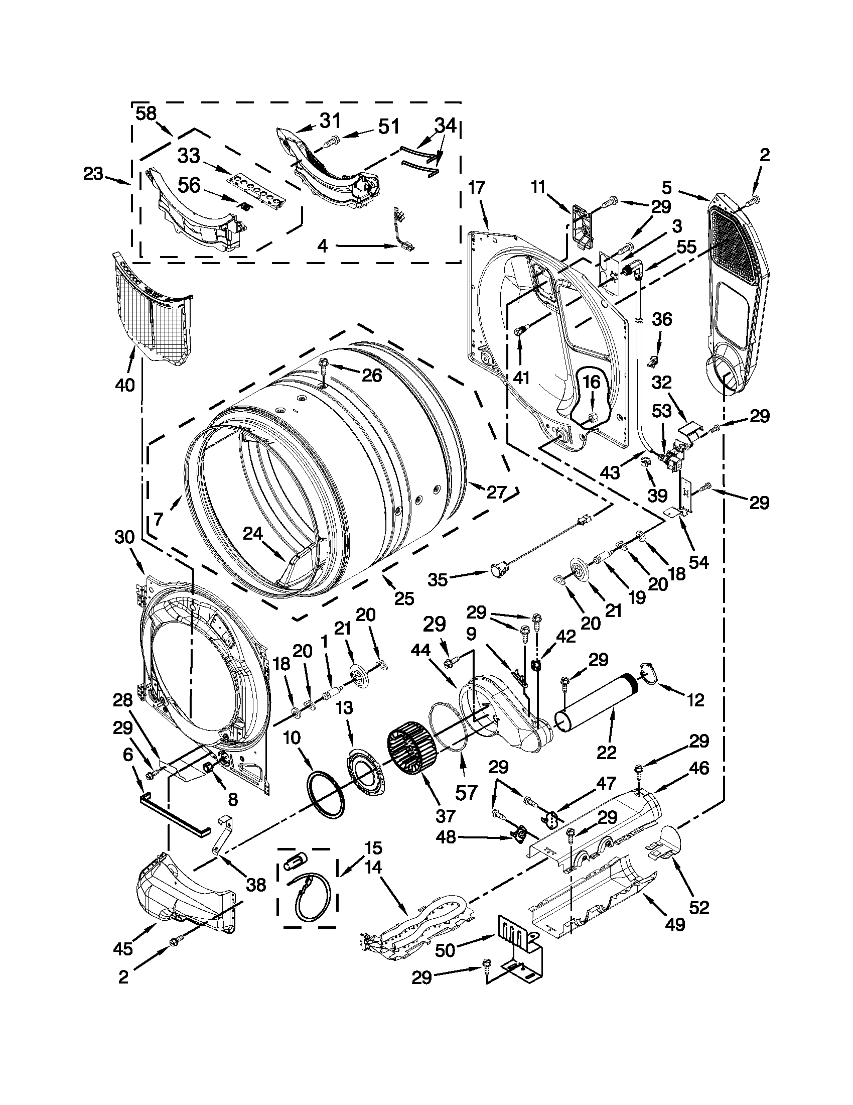 Bulkhead Parts Diagram  U0026 Parts List For Model Med6000xw1